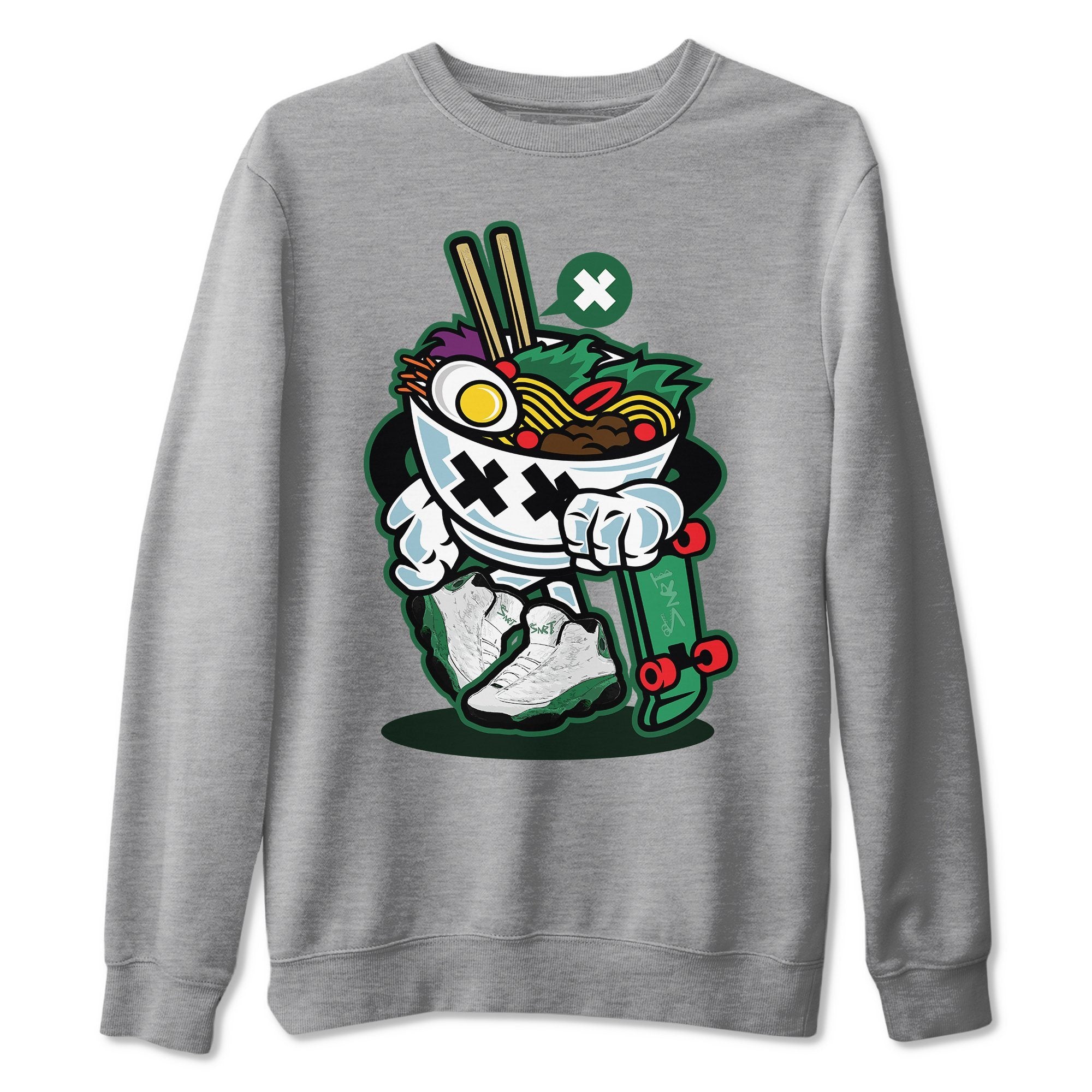 Ramen Style Unisex Tops - Air Jordan 13 Lucky Green