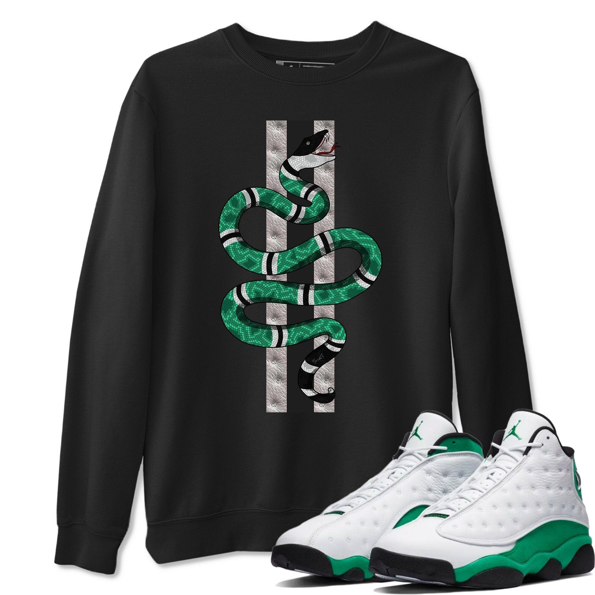 Snake Unisex Tops - Air Jordan 13 Lucky Green