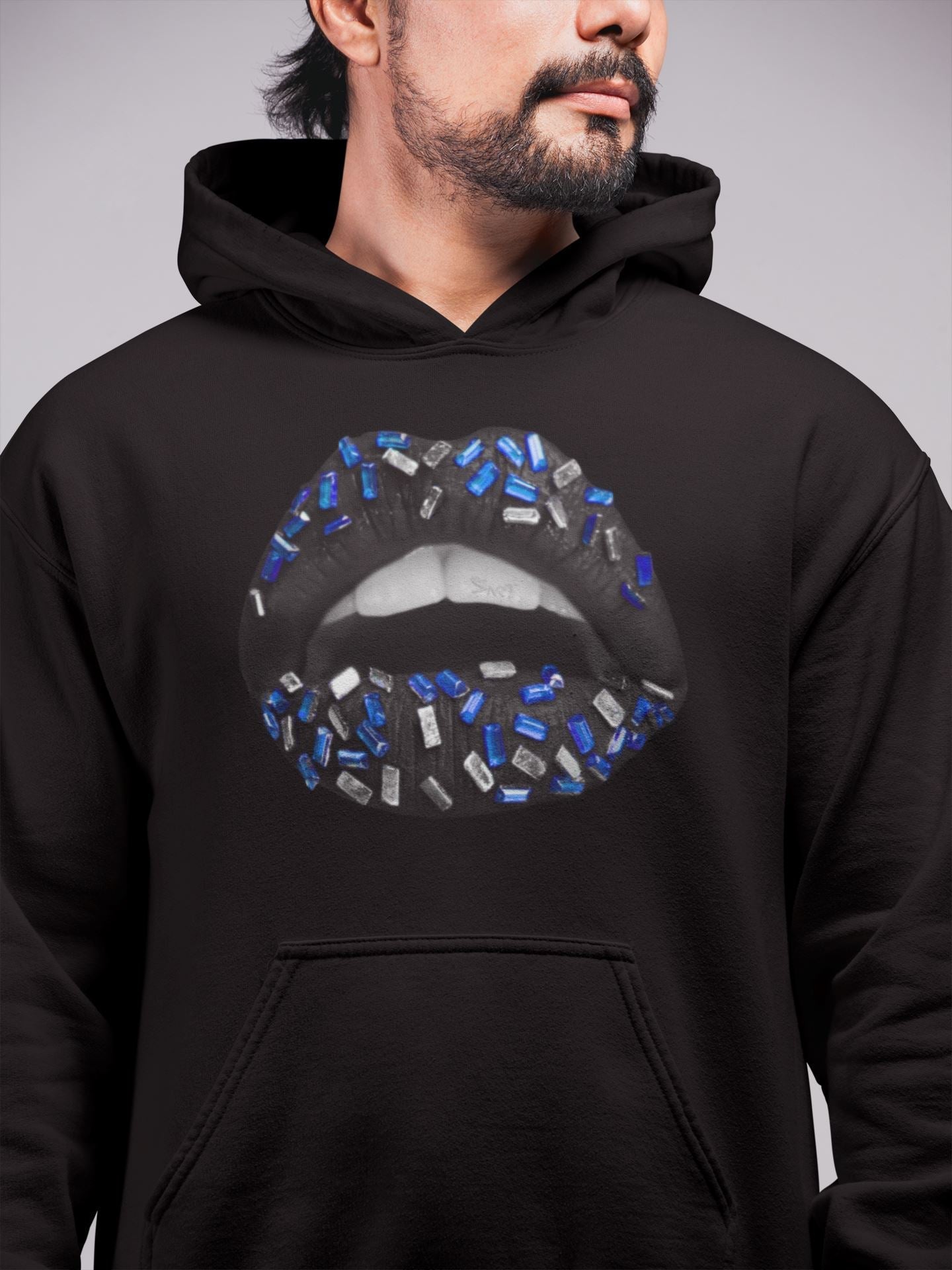 Lips Jewel Unisex Tops - Air Jordan 5 Racer Blue