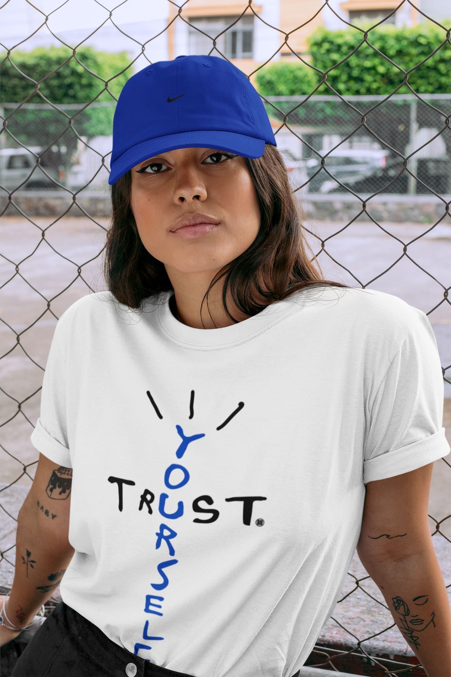 Trust Yourself Unisex Tops - Air Jordan 5 Racer Blue