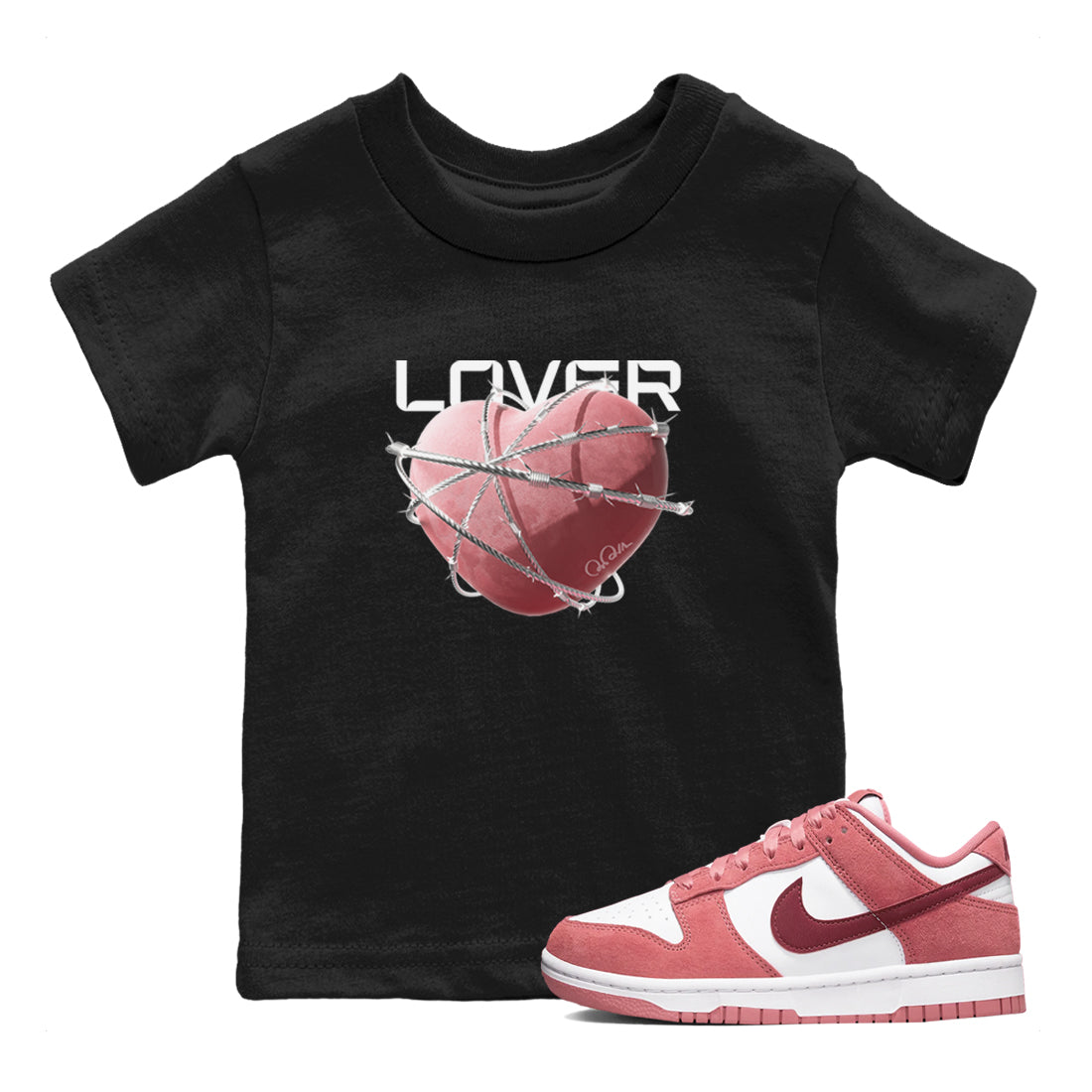 Heart Lover snkmatch Tee Kids - Dunk Valentines Day 2024