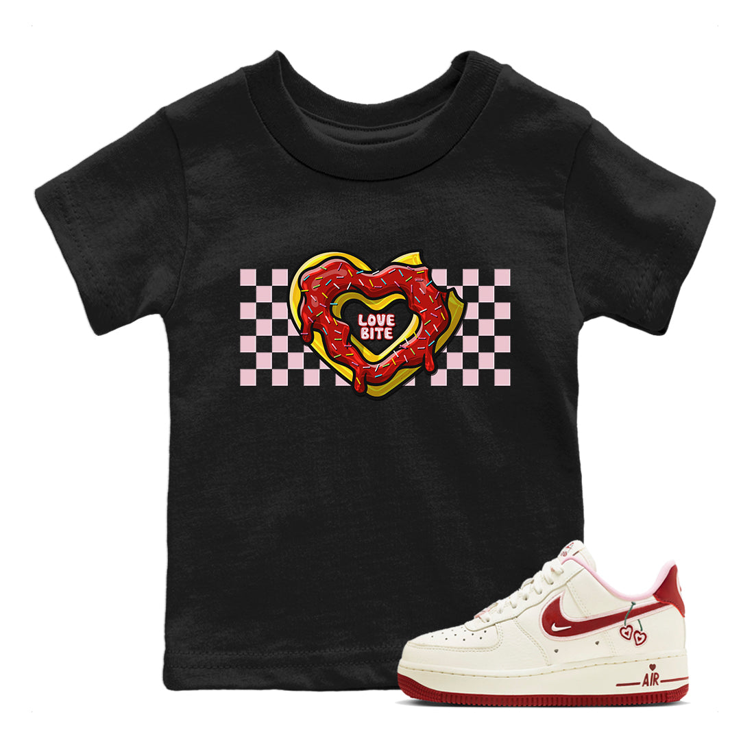 Love Bite Kids Tops - Air Force 1 Valentines Day