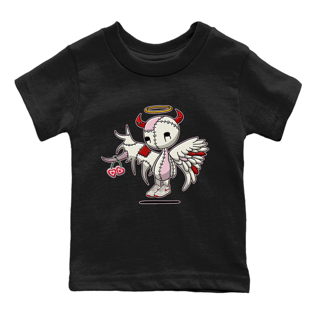 Devil Angel Kids Tops - Air Force 1 Valentines Day