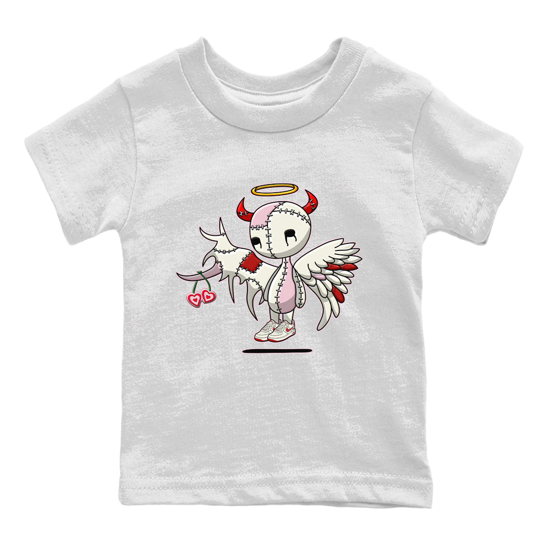 Devil Angel Kids Tops - Air Force 1 Valentines Day