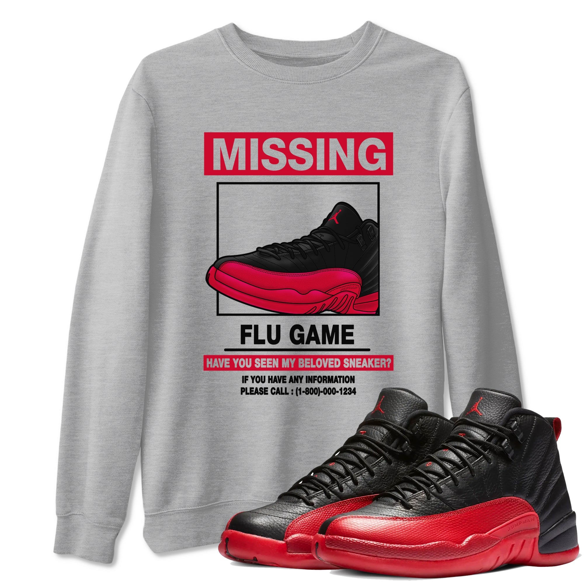 Missing snkmatch snkmatch Tees - Air Jordan 12 Flu Game