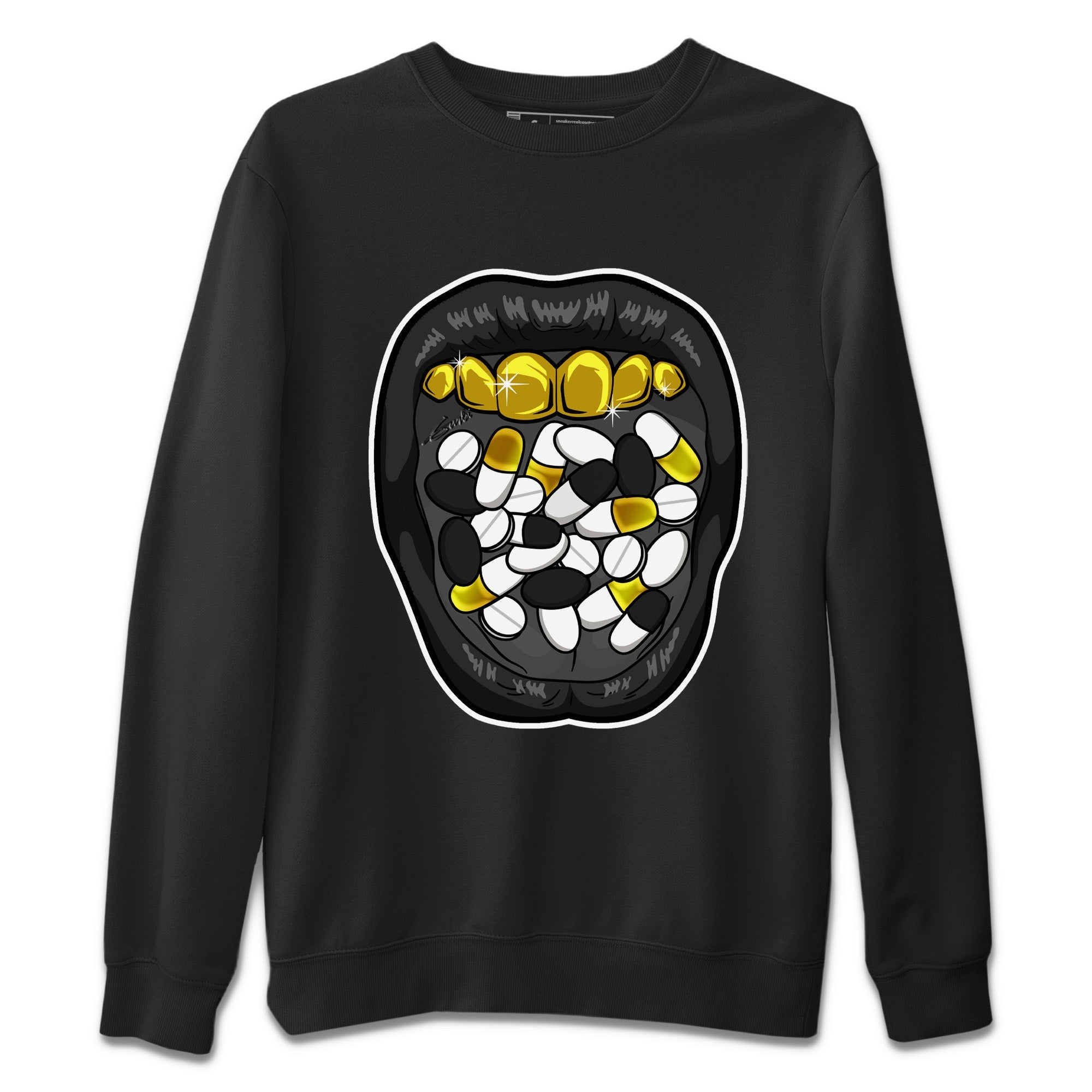 Acid Lips Unisex Tops - Air Jordan 12 Black Taxi