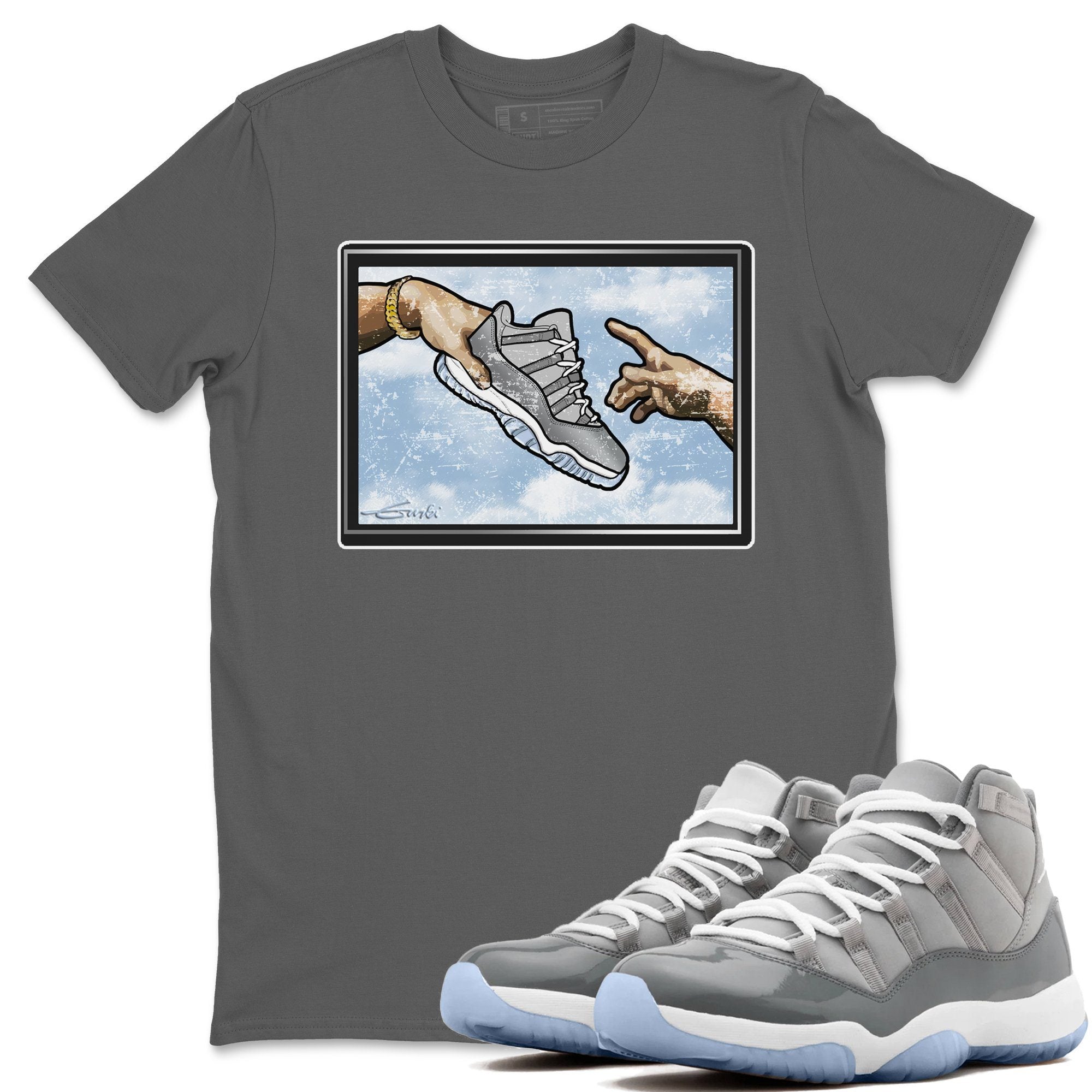 Adam's Creation Unisex Tops - Air Jordan 11 Cool Grey