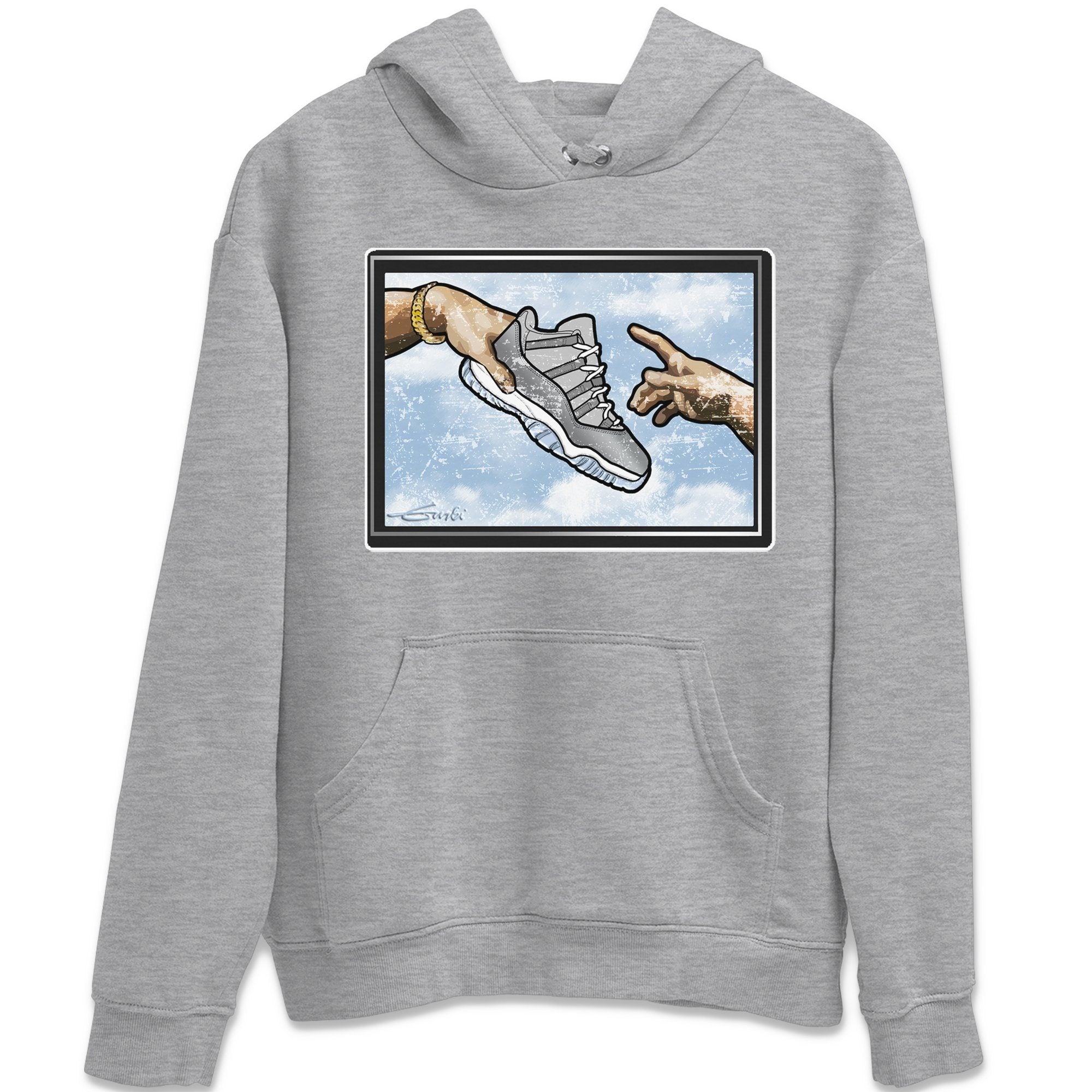 Adam's Creation Unisex Tops - Air Jordan 11 Cool Grey
