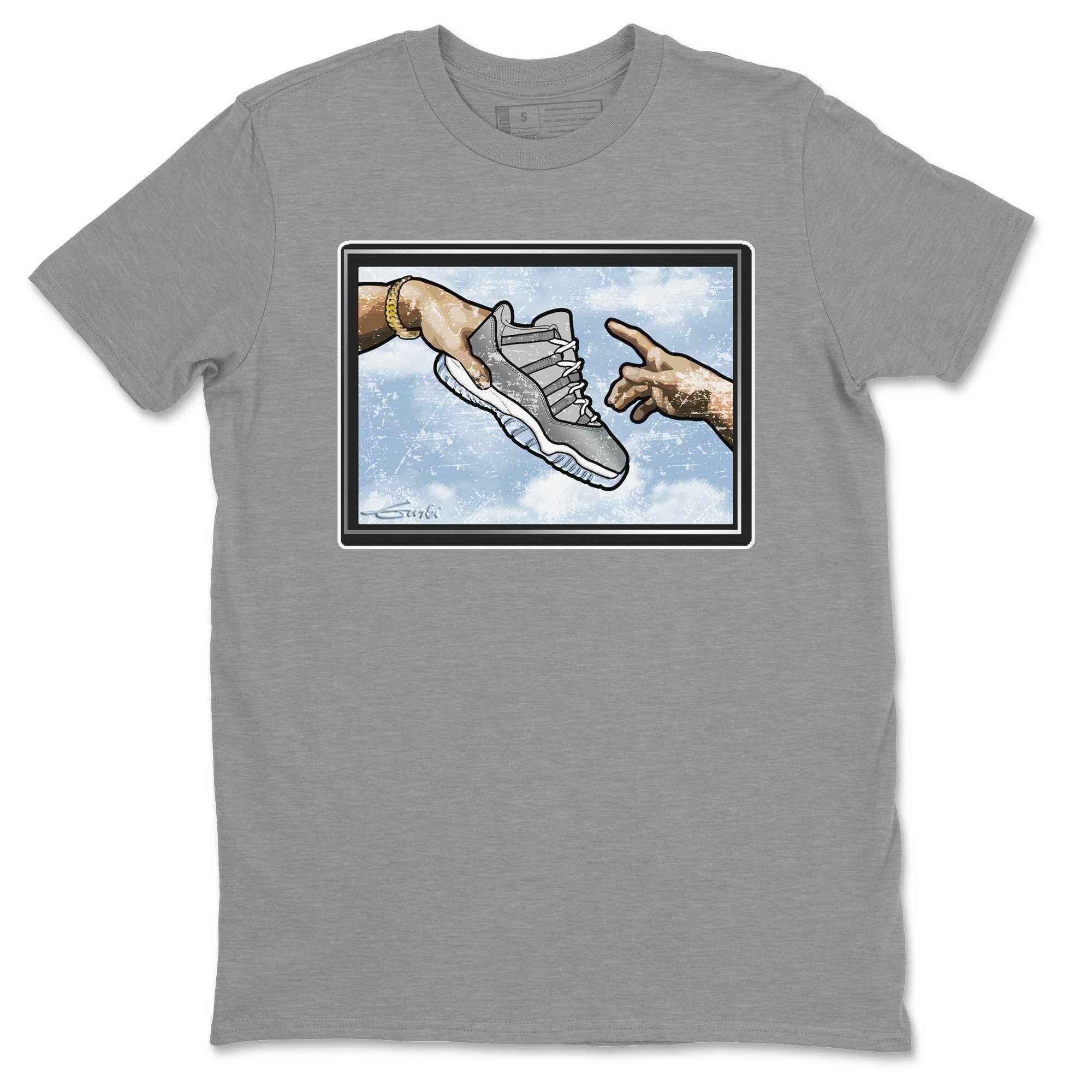 Adam's Creation Unisex Tops - Air Jordan 11 Cool Grey