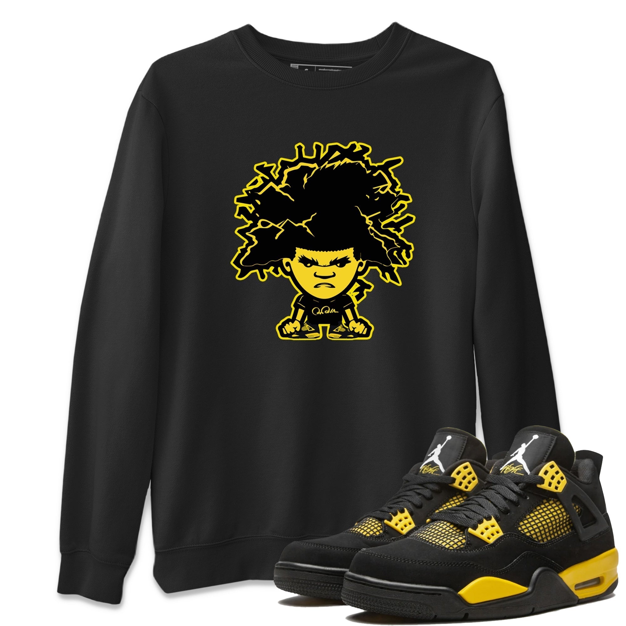 Afro Boy Unisex Tops - Air Jordan 4 Thunder