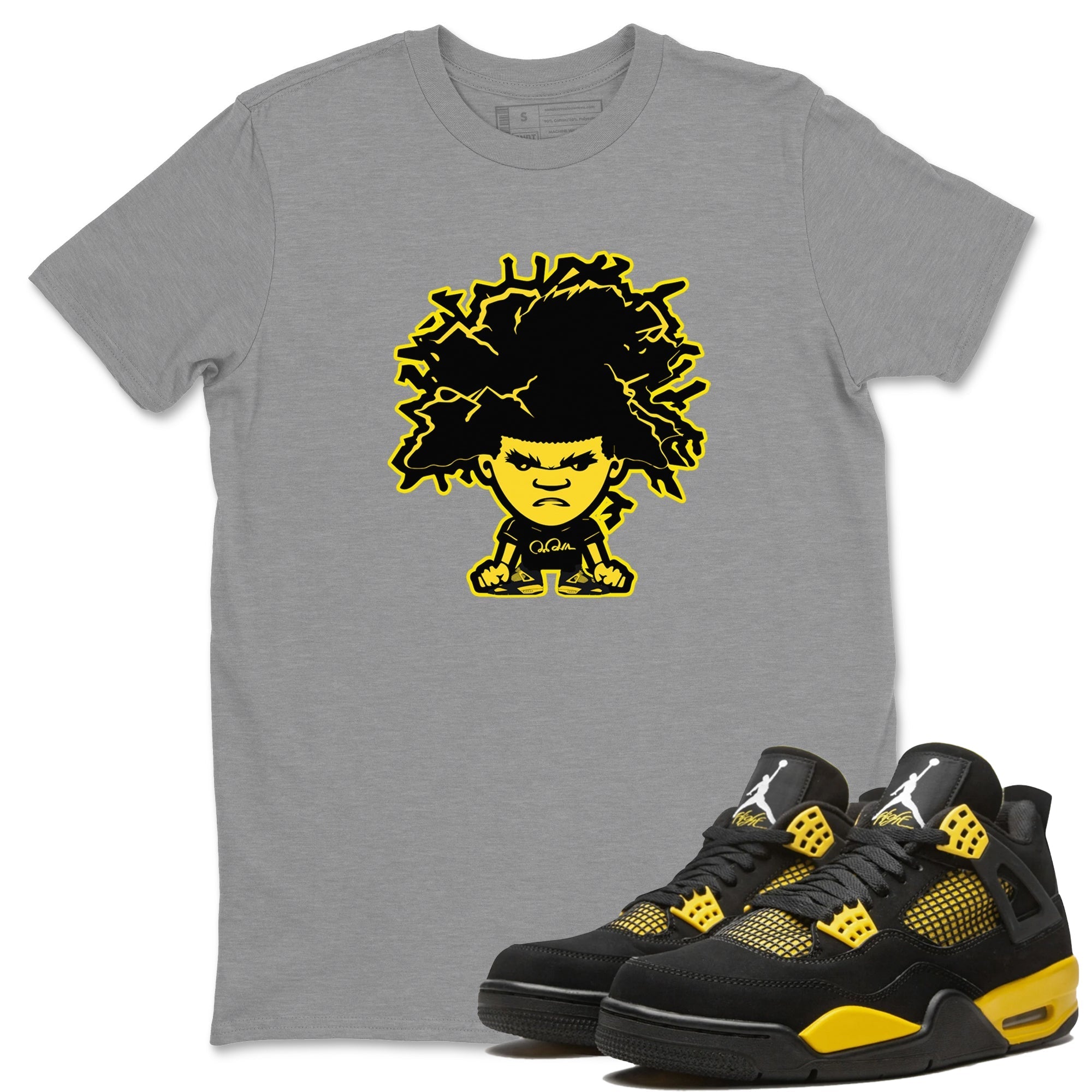 Afro Boy Unisex Tops - Air Jordan 4 Thunder