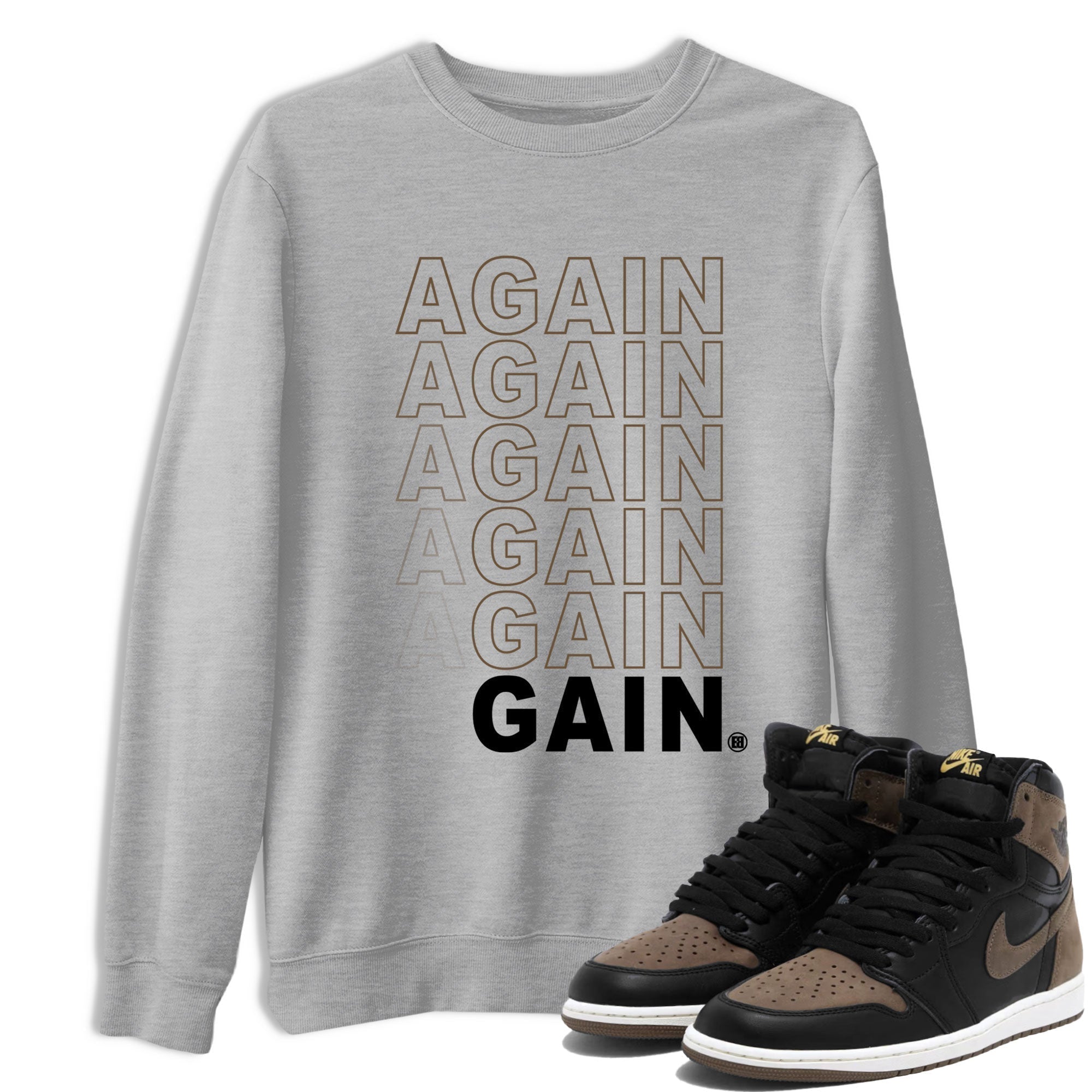 Again Gain snkmatch Tee - Air Jordan 1 Palomino