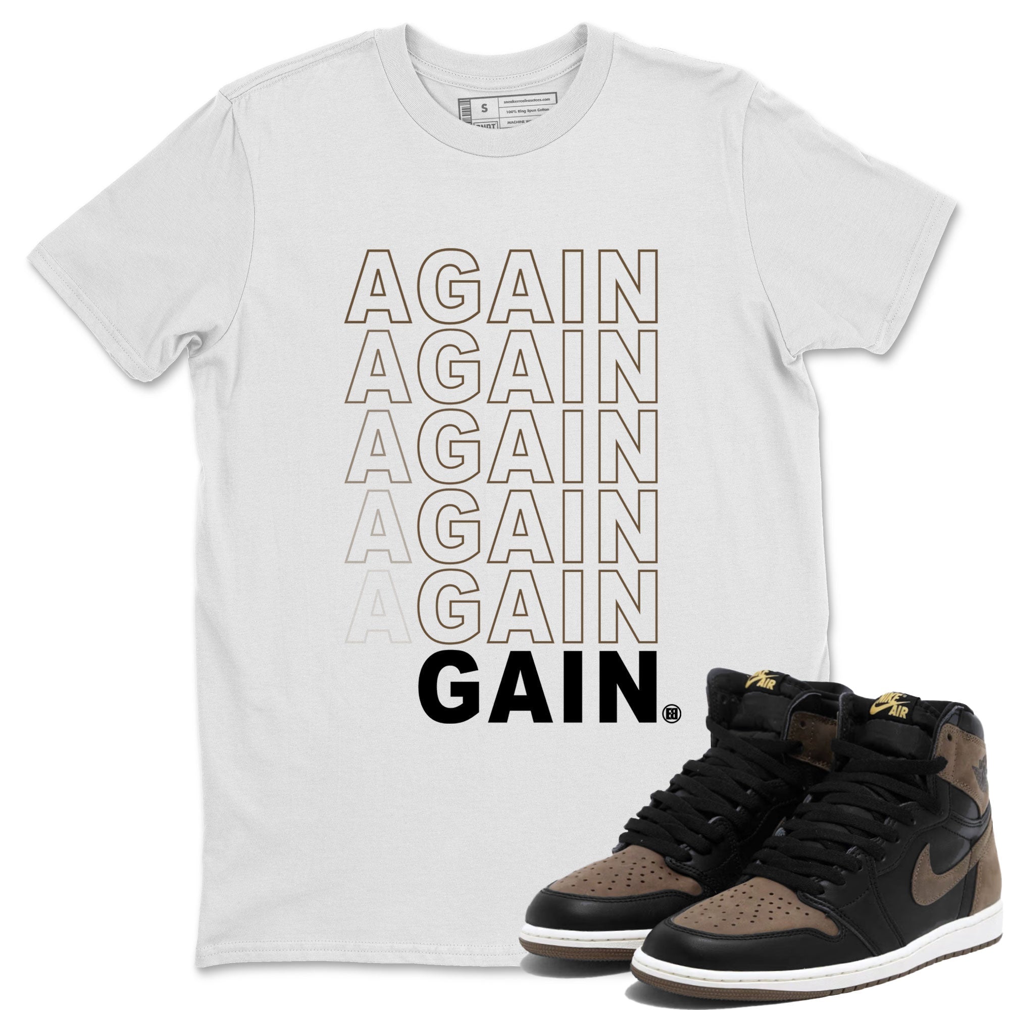 Again Gain snkmatch Tee - Air Jordan 1 Palomino