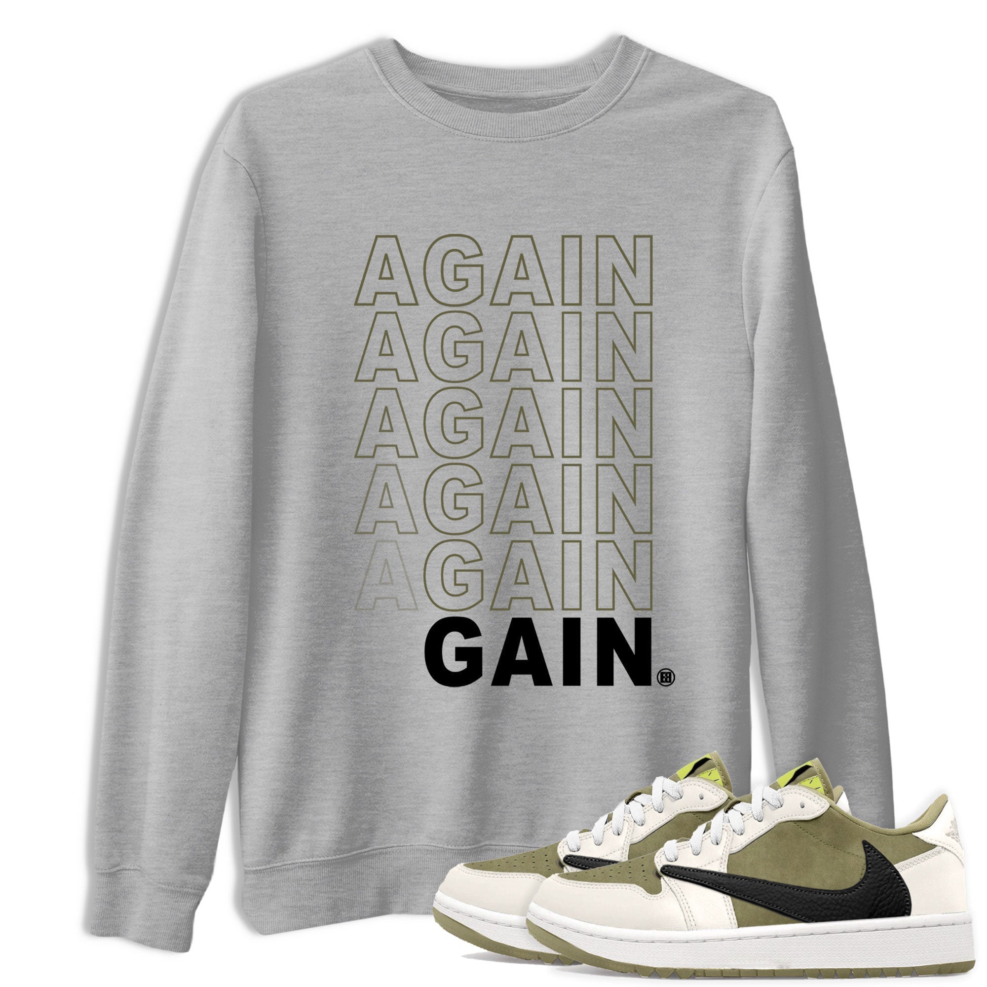 Again Gain snkmatch Tee - Air Jordan 1 Travis Scott Golf