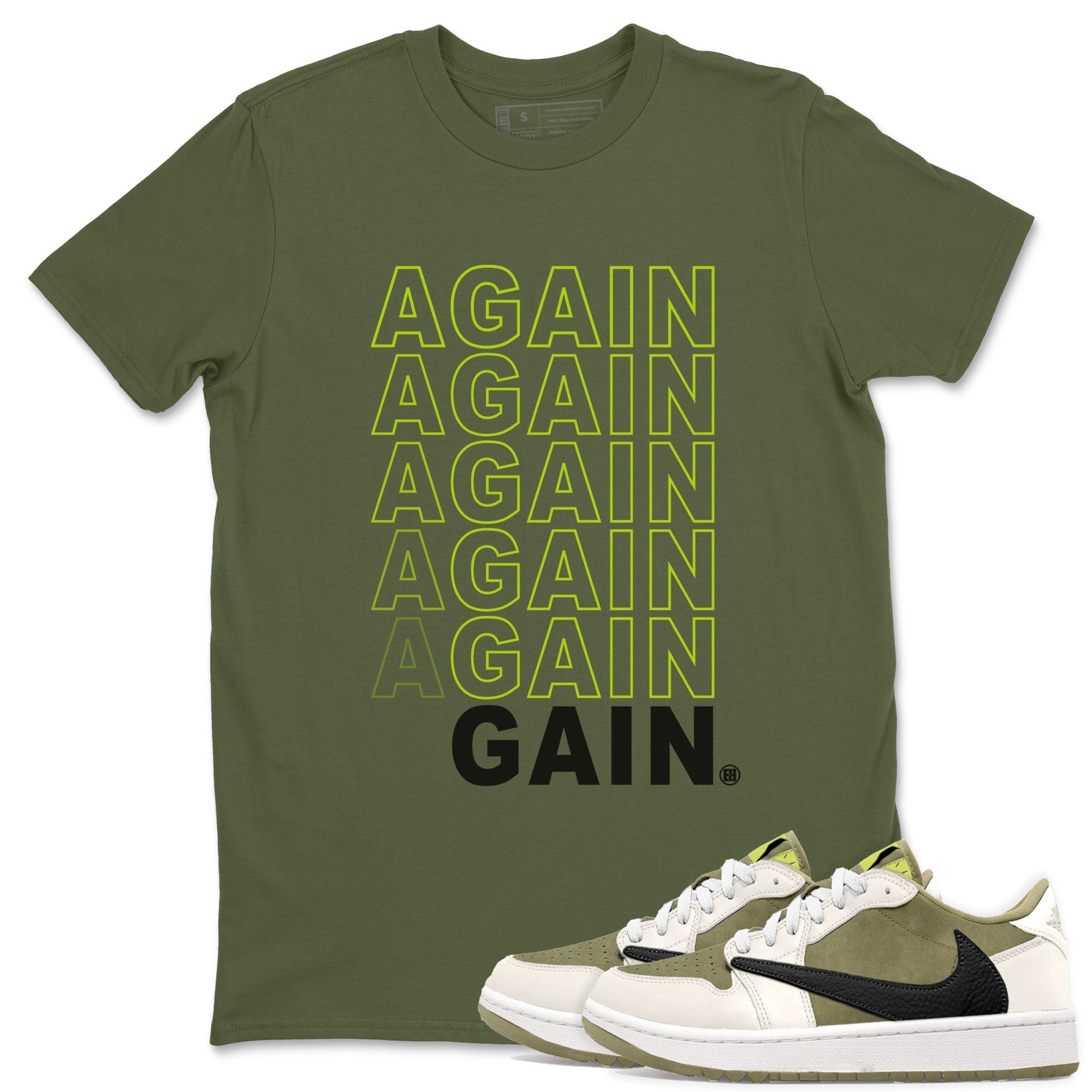 Again Gain snkmatch Tee - Air Jordan 1 Travis Scott Golf