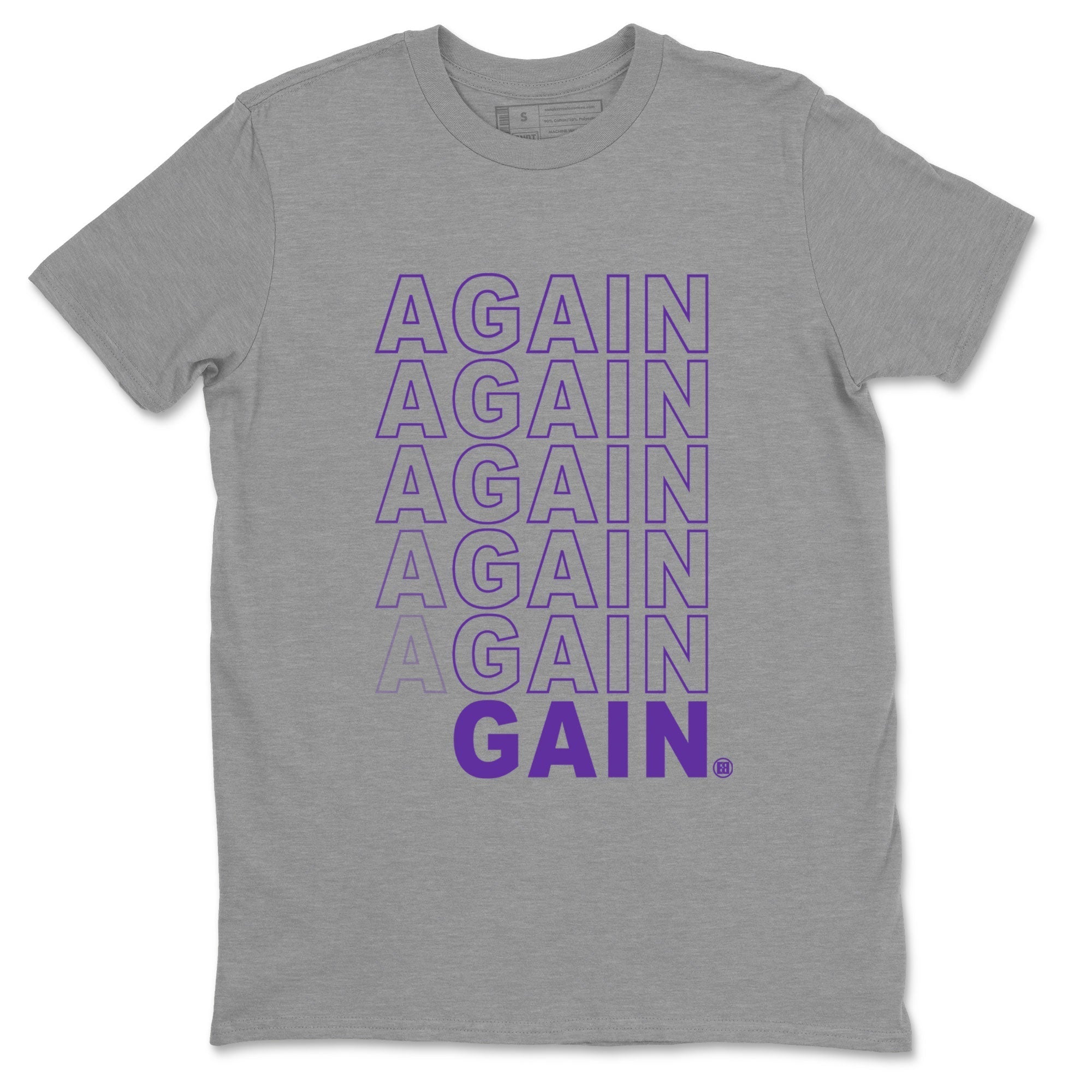 Again Gain snkmatch Tee - Air Jordan 12 Field Purple