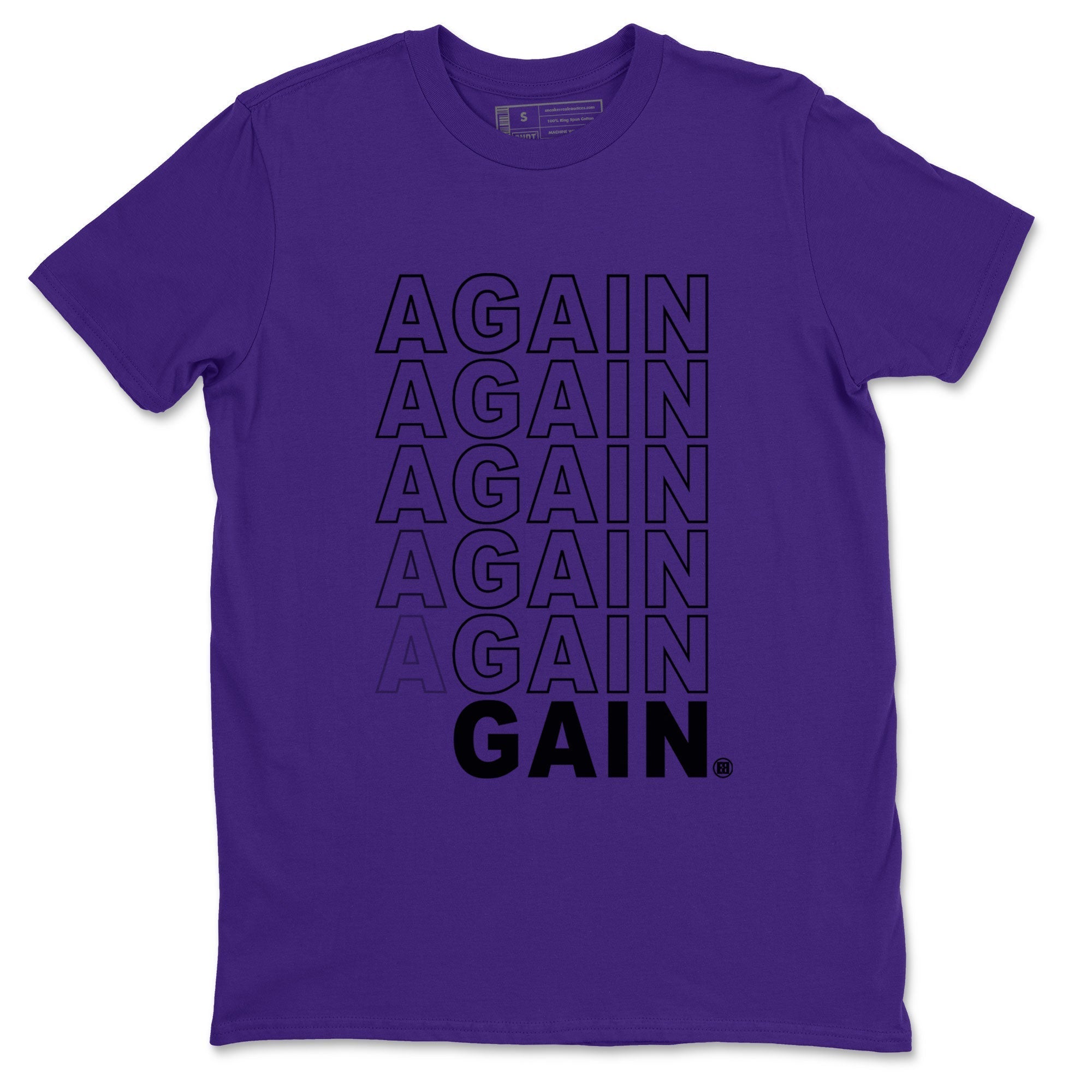 Again Gain snkmatch Tee - Air Jordan 12 Field Purple