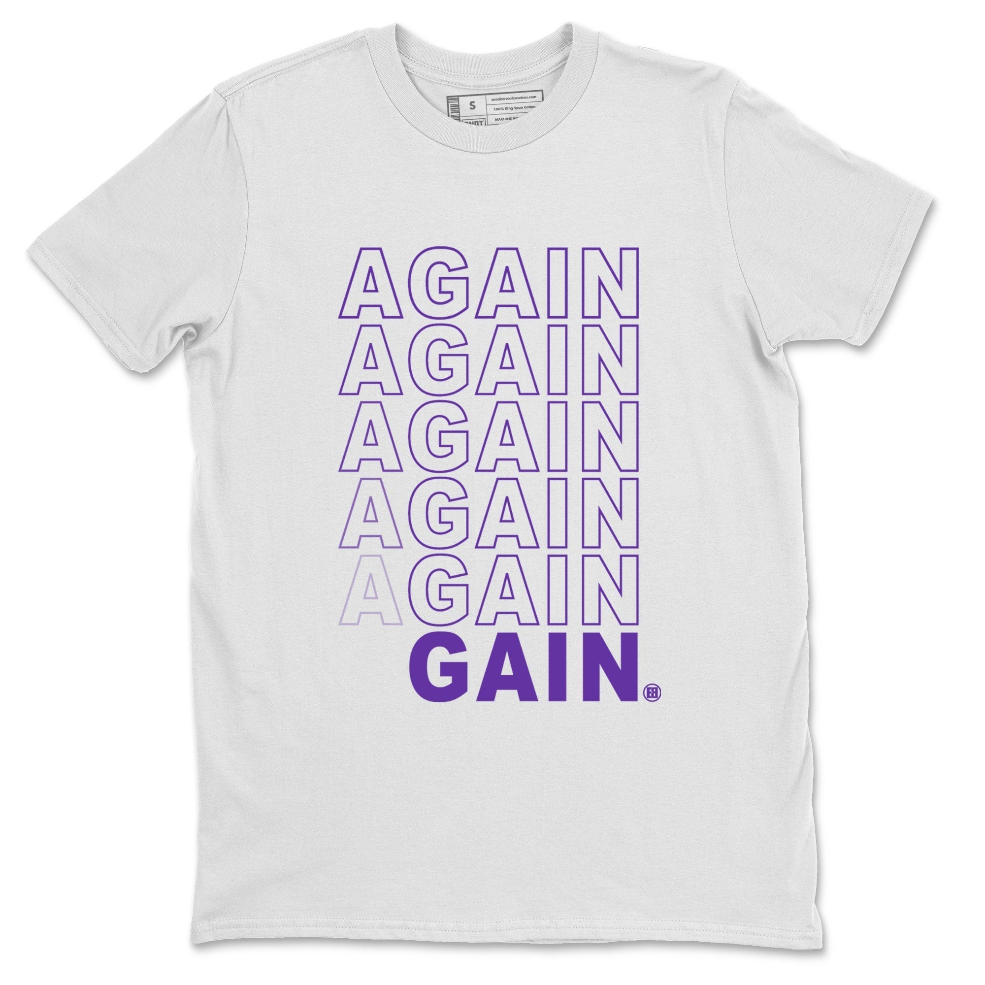 Again Gain snkmatch Tee - Air Jordan 12 Field Purple