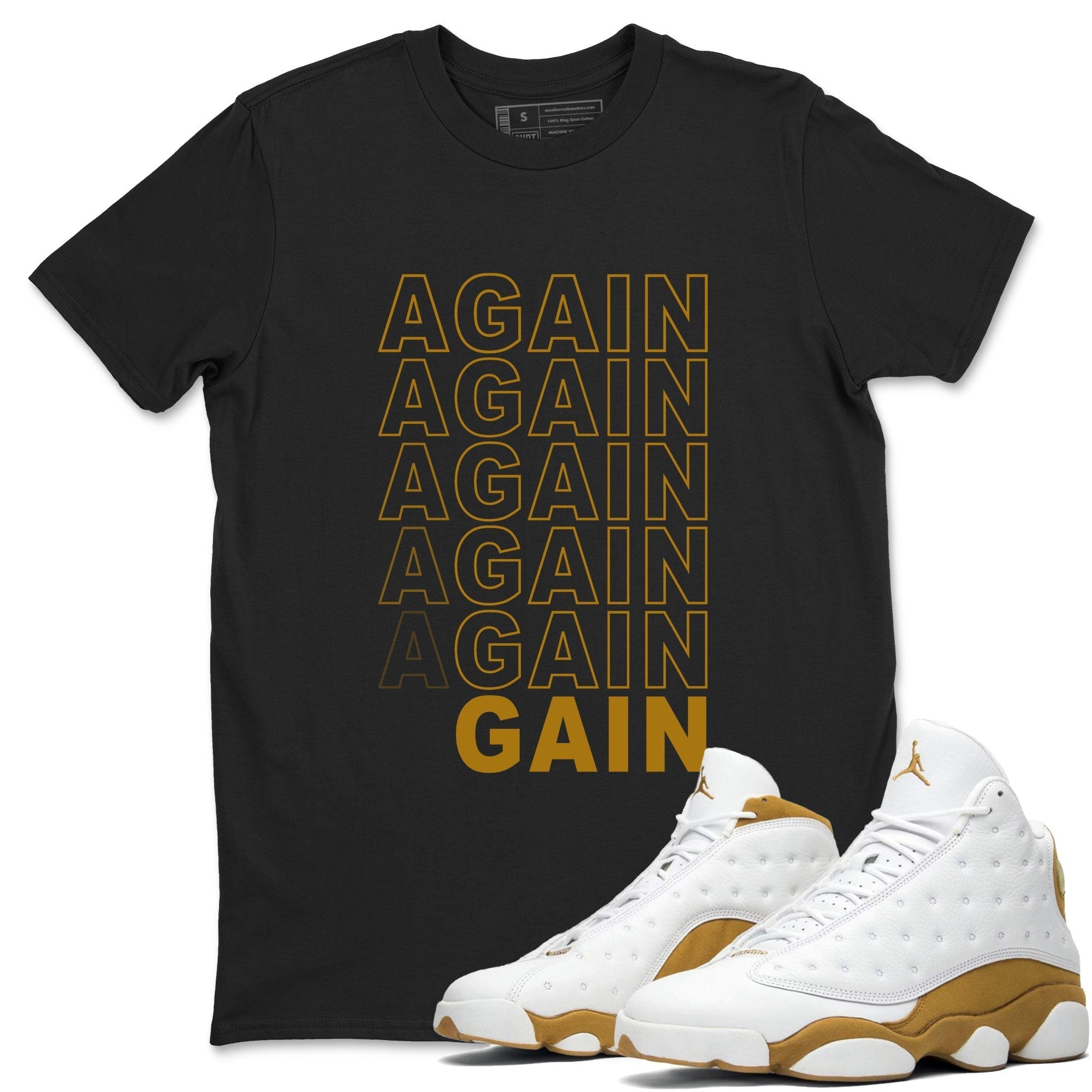 Again Gain snkmatch Tee - Air Jordan 13 Wheat