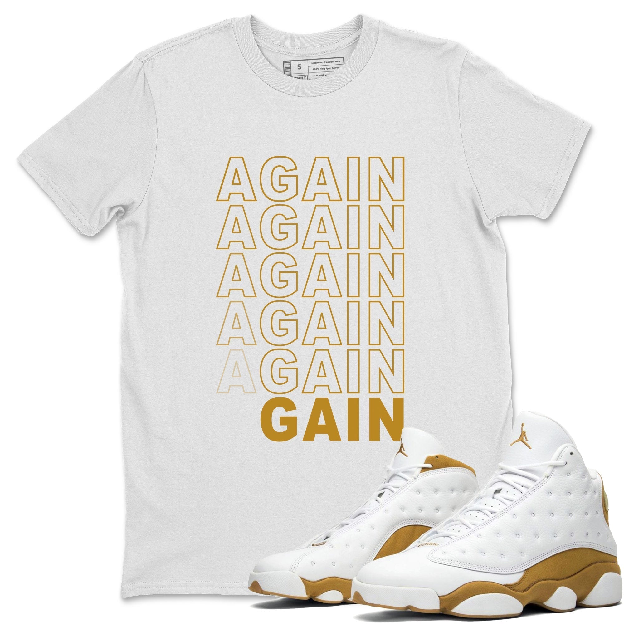 Again Gain snkmatch Tee - Air Jordan 13 Wheat