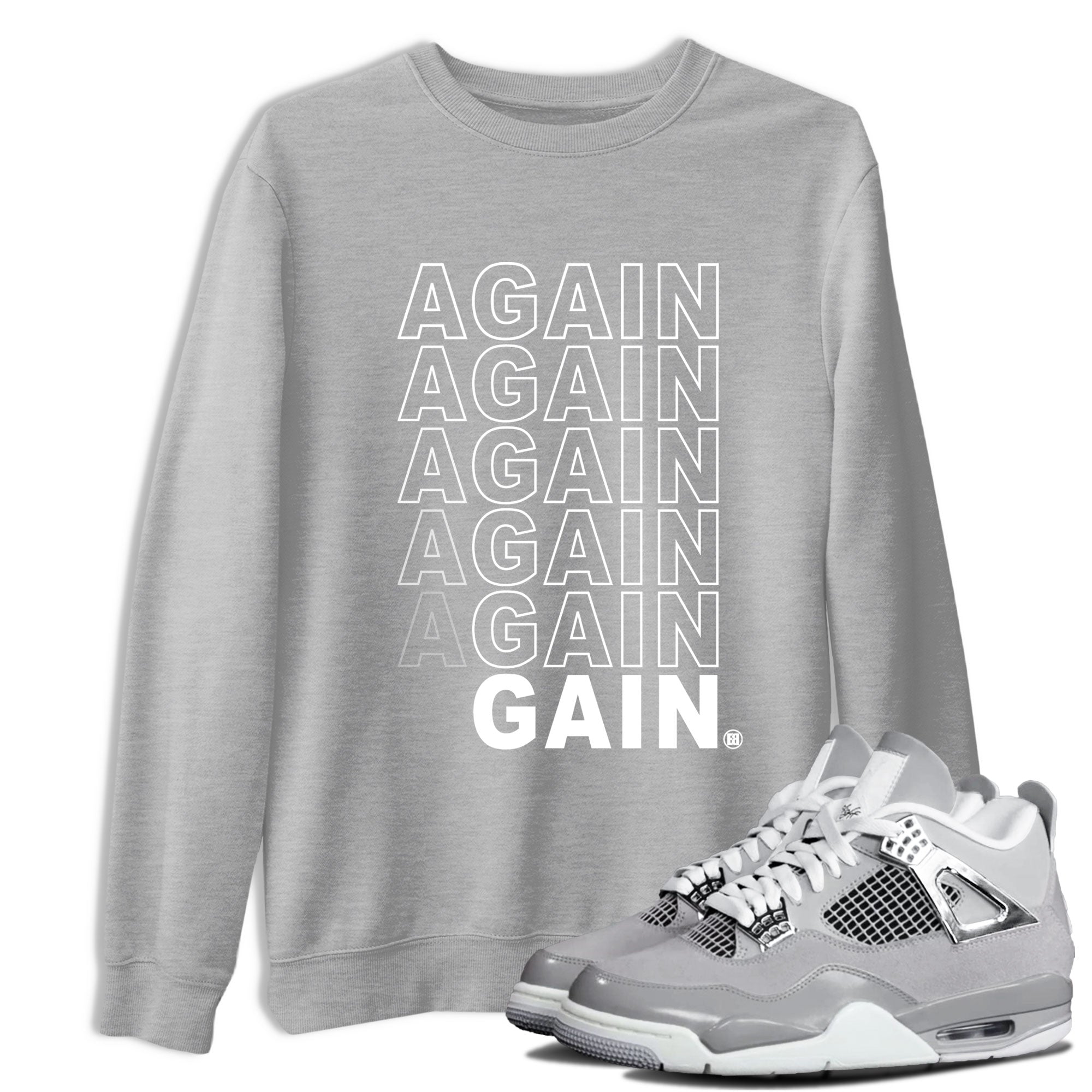 Again Gain snkmatch Tee - Air Jordan 4 Frozen Moments