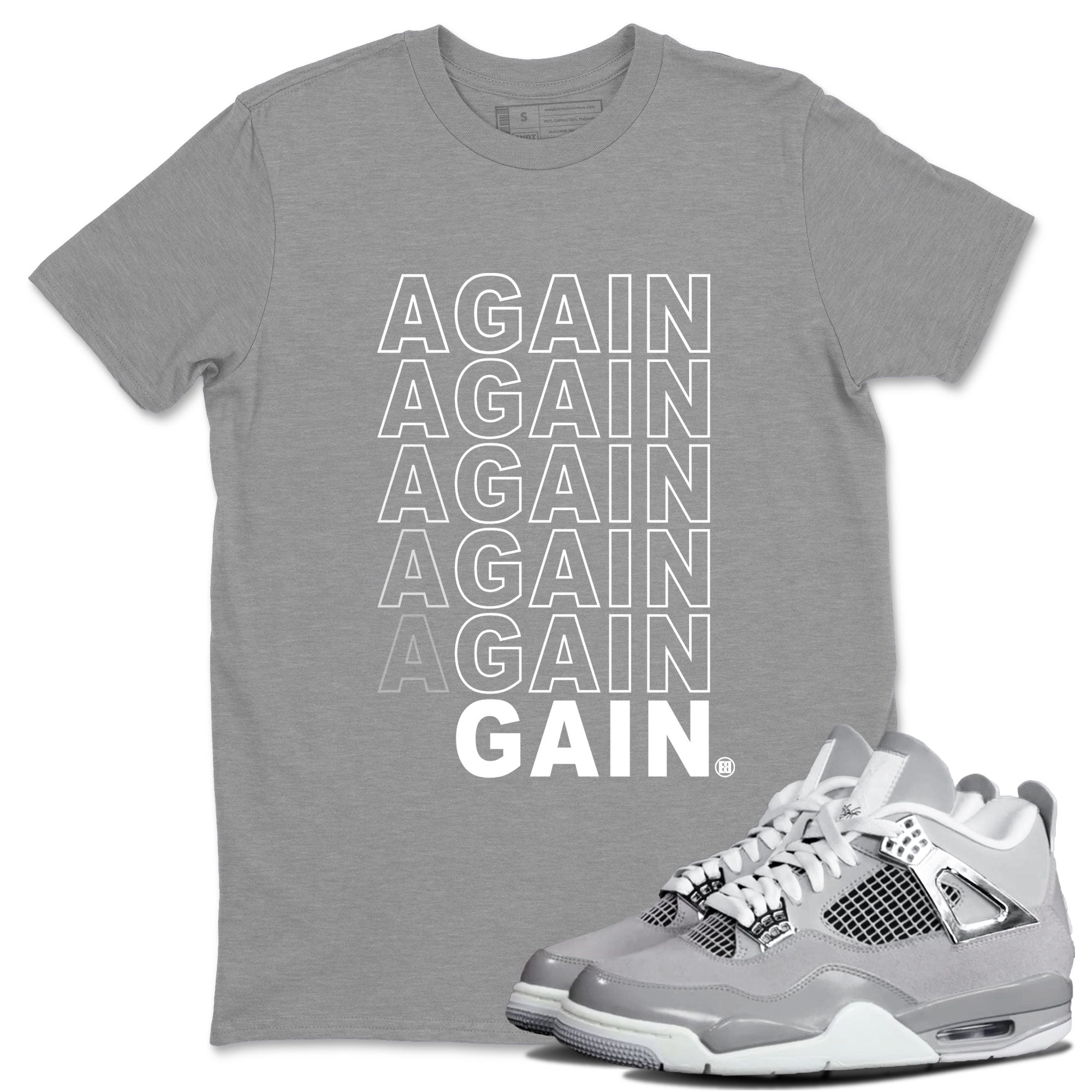 Again Gain snkmatch Tee - Air Jordan 4 Frozen Moments