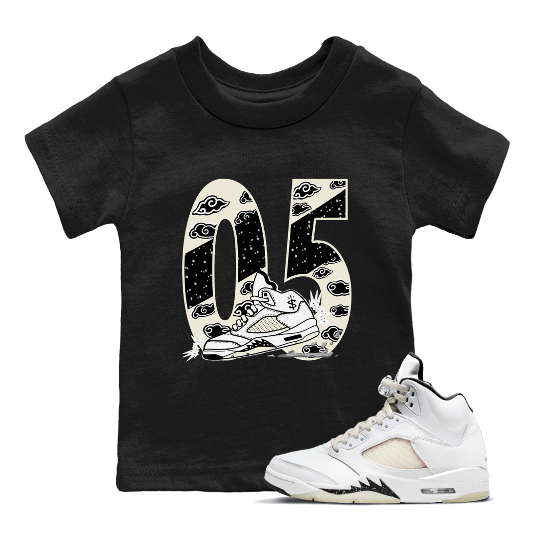 Aggressive Dribble snkmatch Tees Kids - Air Jordan 5 Sail
