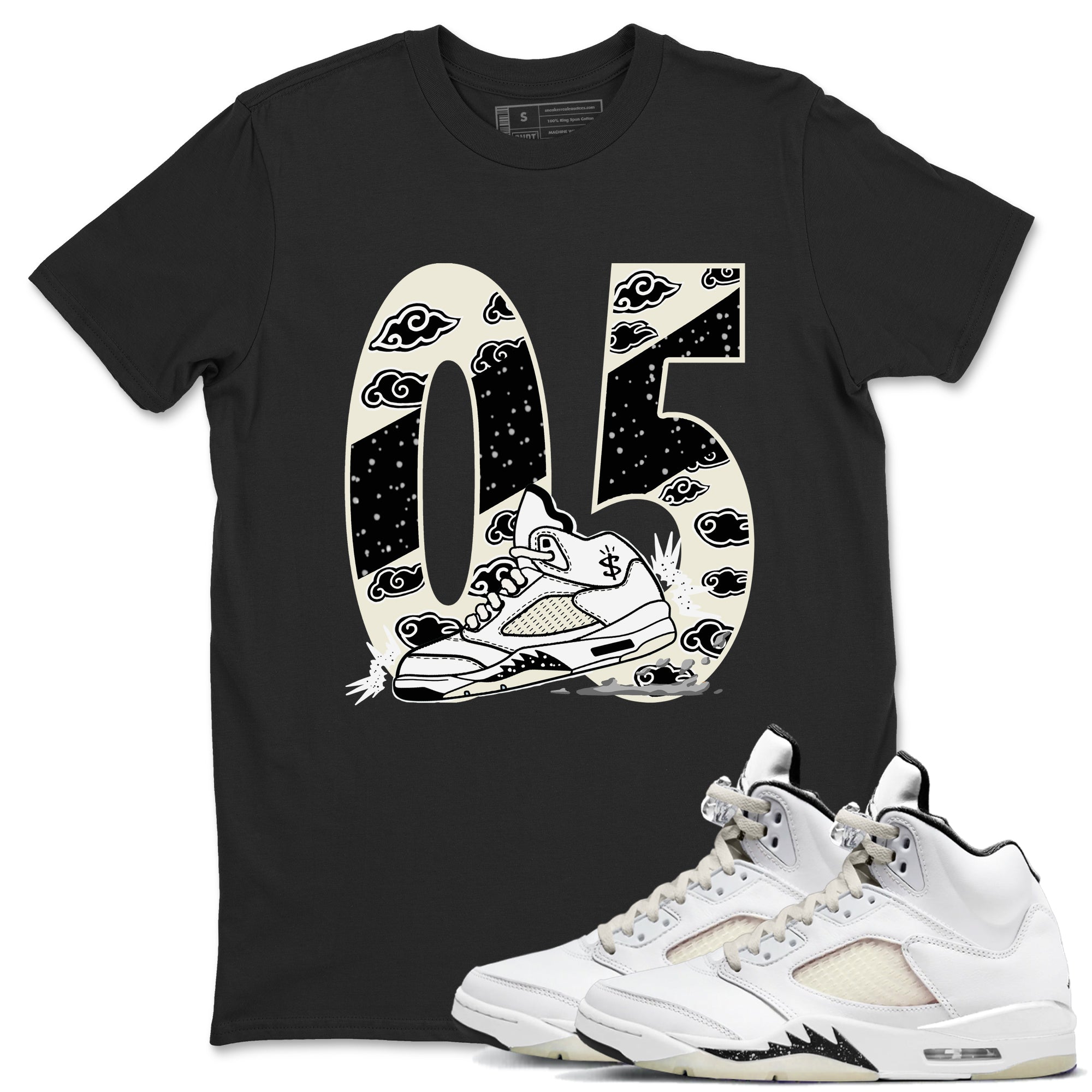 Aggressive Dribble snkmatch Tees - Air Jordan 5 Sail