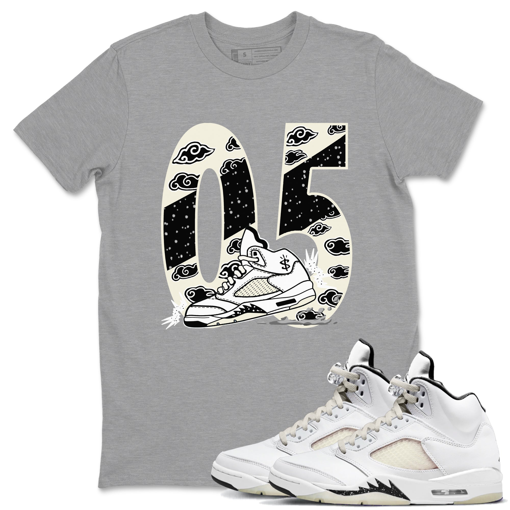 Aggressive Dribble snkmatch Tees - Air Jordan 5 Sail