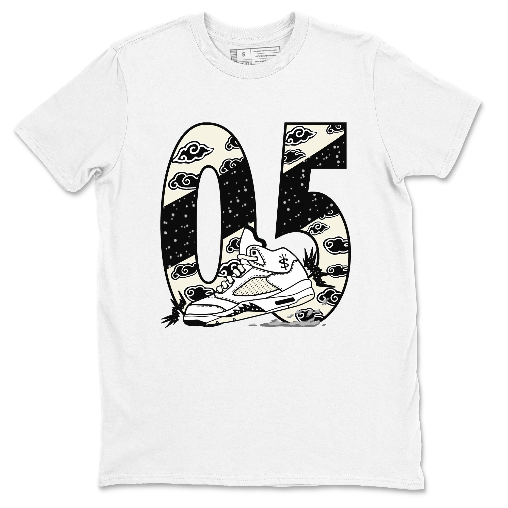 Aggressive Dribble snkmatch Tees - Air Jordan 5 Sail