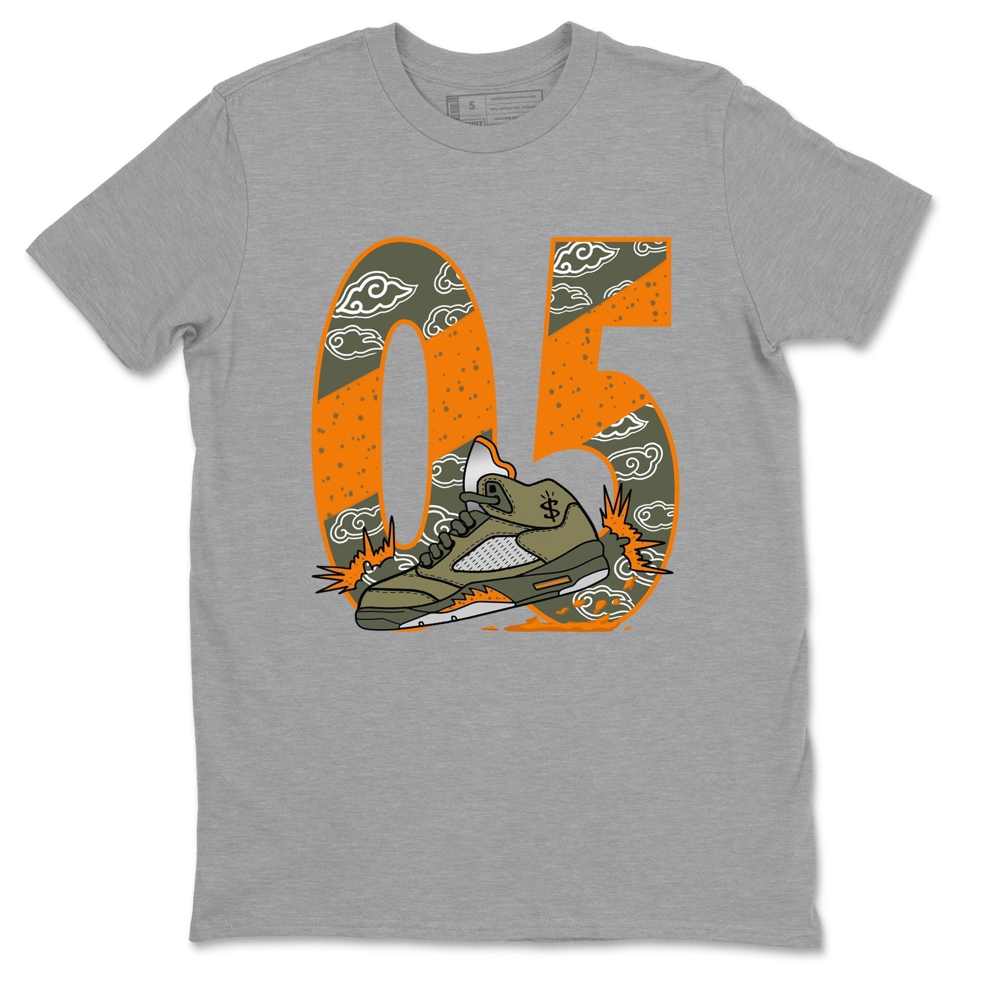 Aggressive Dribble snkmatch Tees - Air Jordan 5 Olive