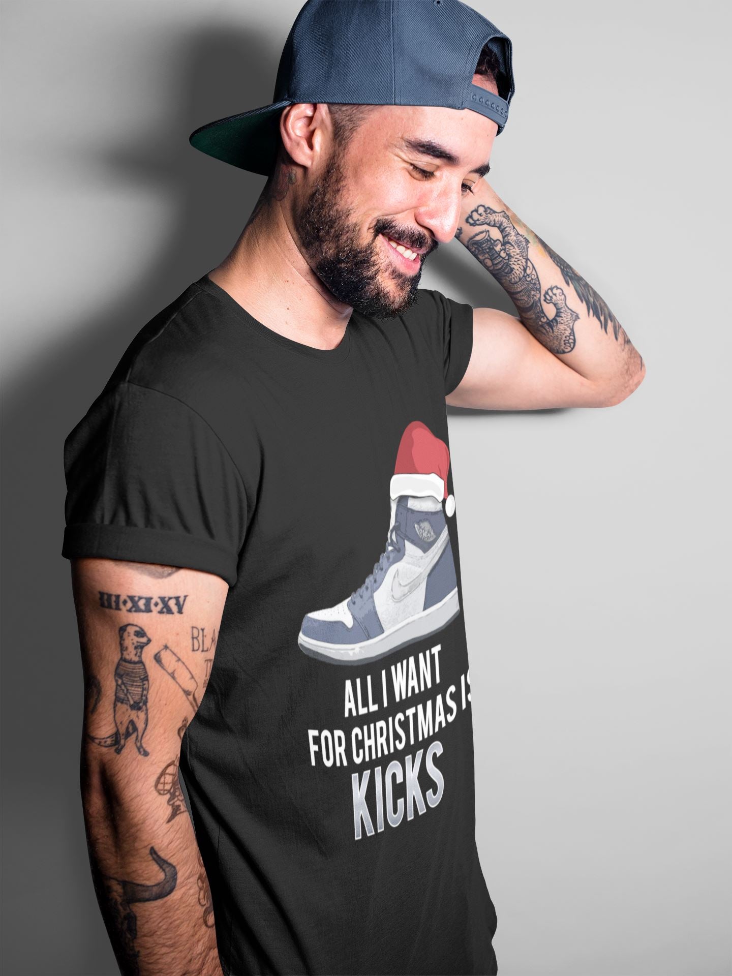All I Want For Christmas Is Kicks Unisex Tops - Air Jordan 1 Midnight Navy