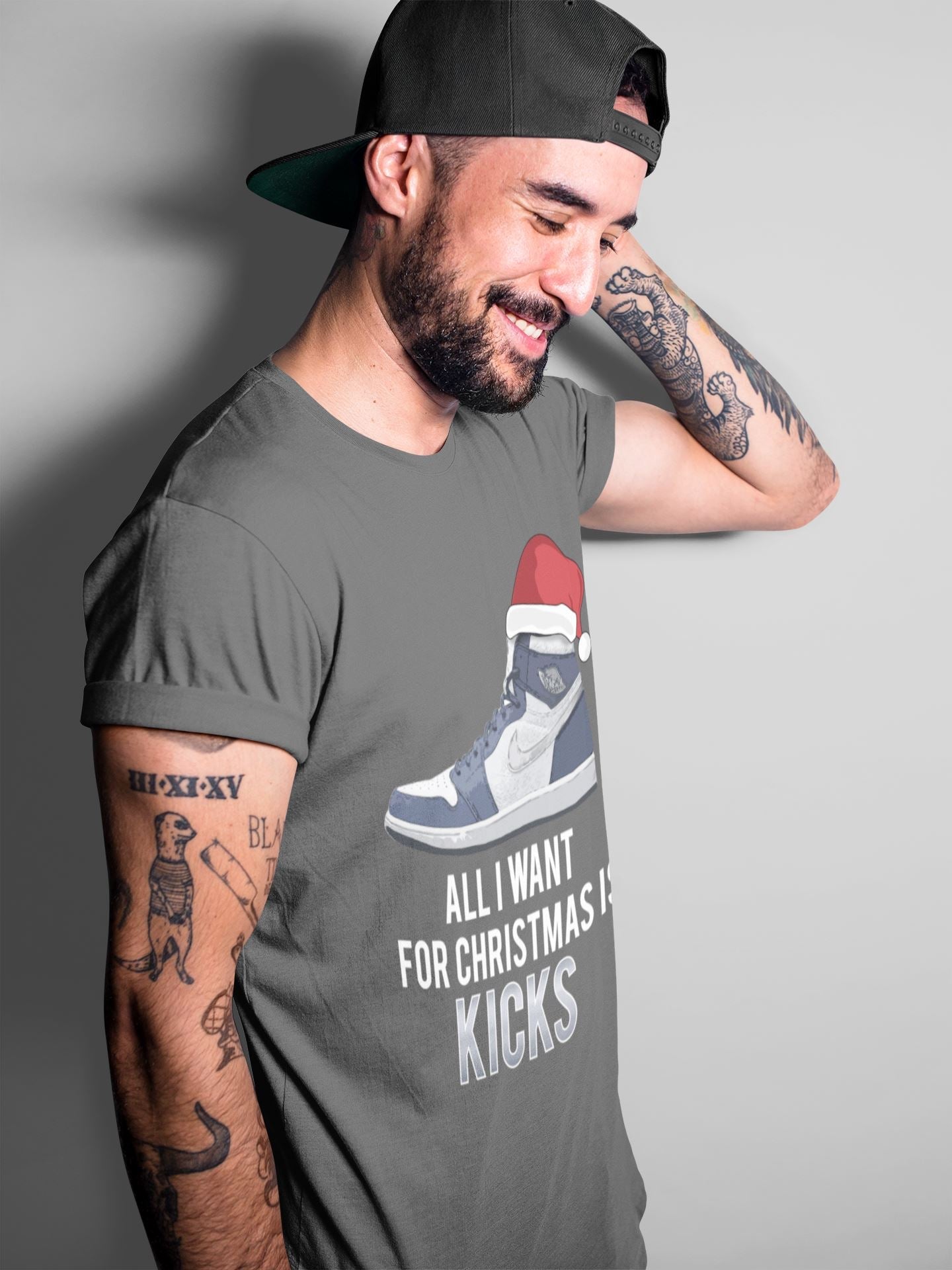 All I Want For Christmas Is Kicks Unisex Tops - Air Jordan 1 Midnight Navy