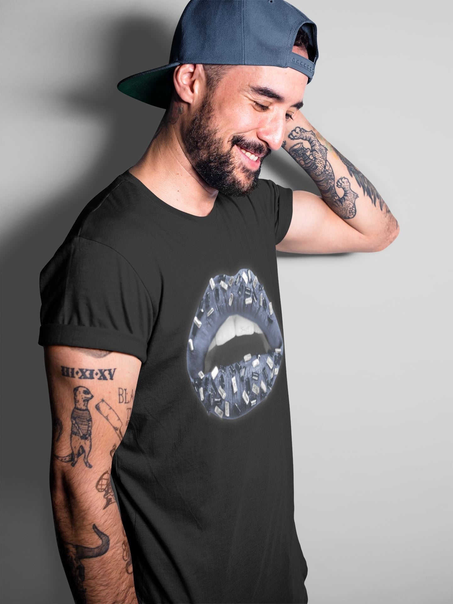 Lips Jewel Unisex Tops - Air Jordan 1 Midnight Navy