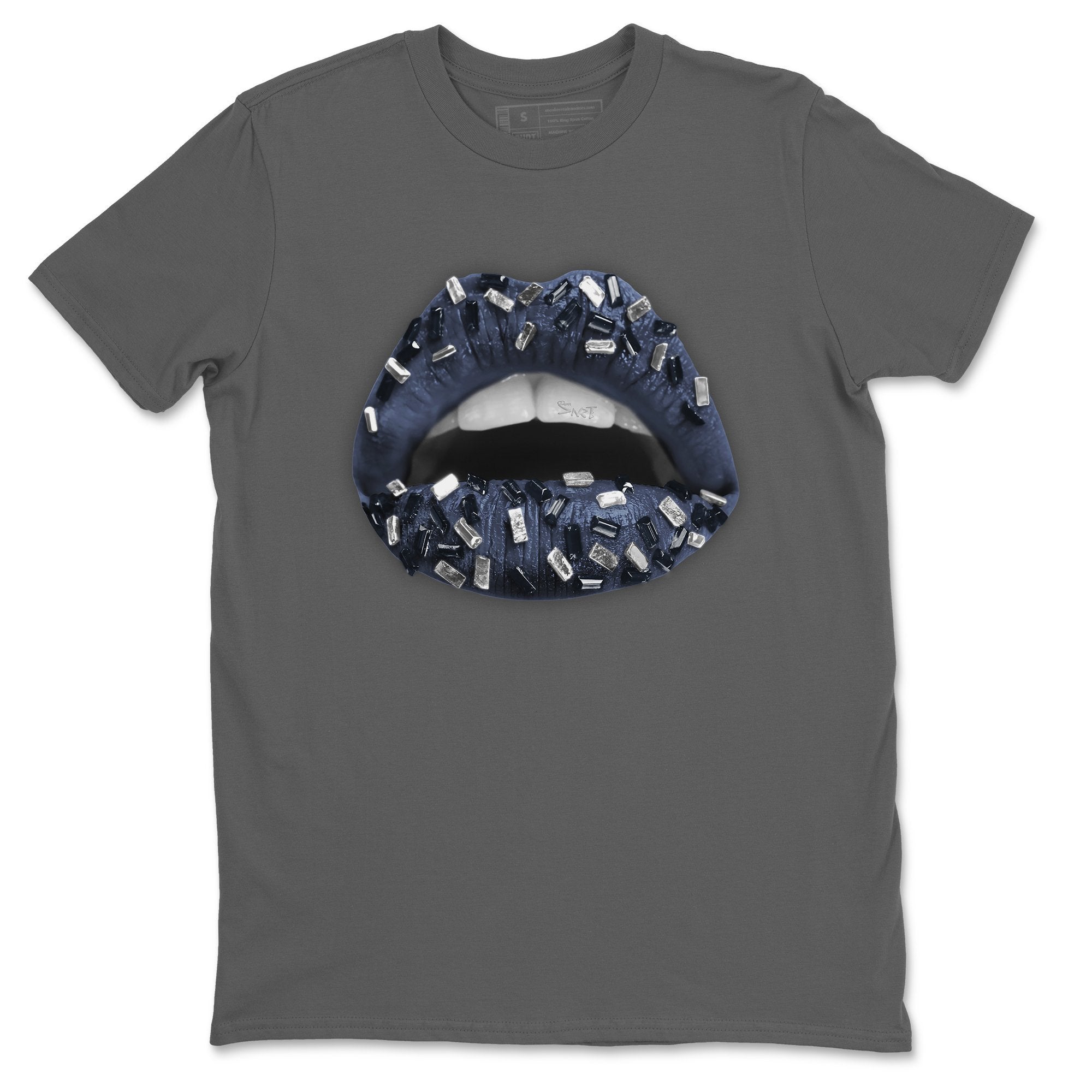 Lips Jewel Unisex Tops - Air Jordan 1 Midnight Navy