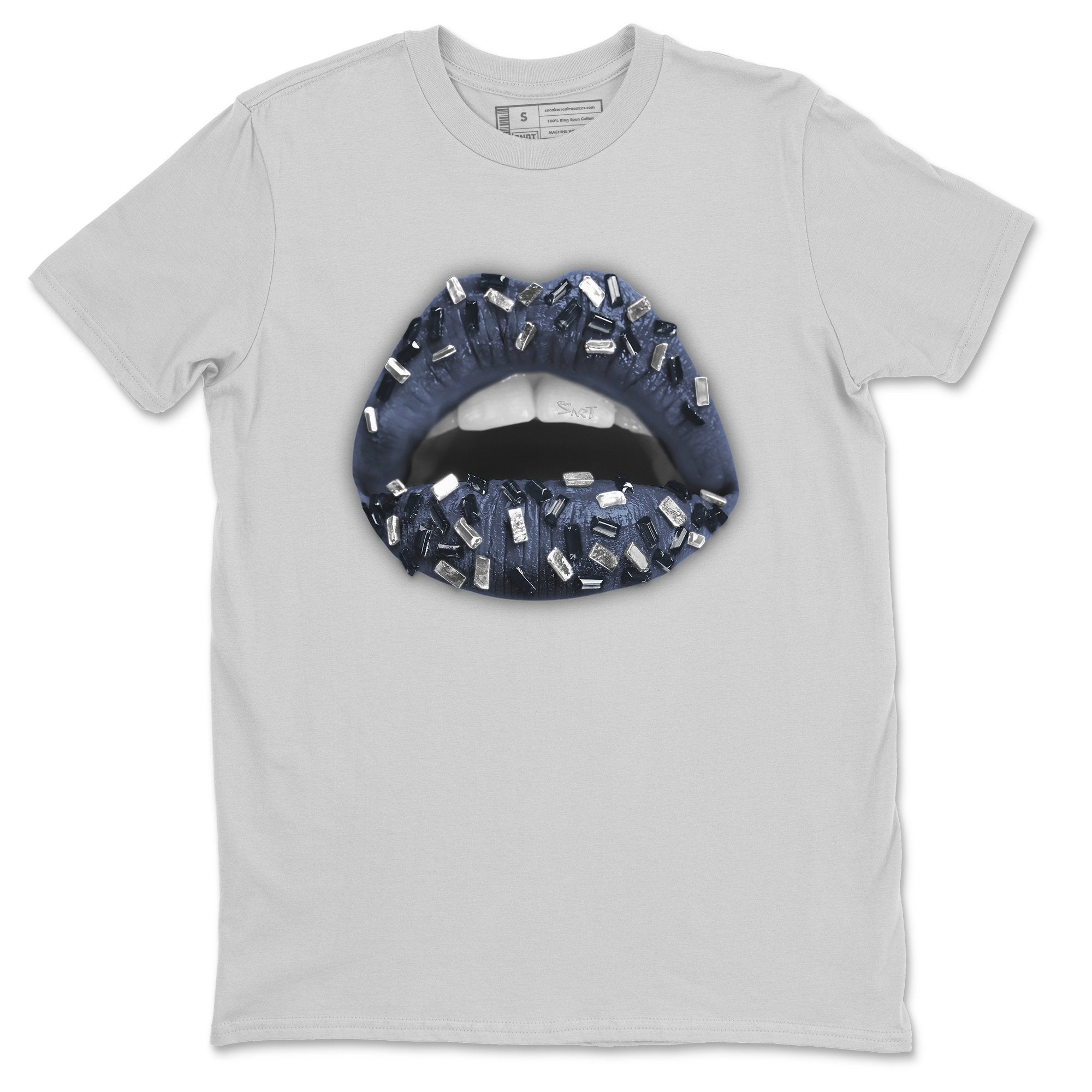 Lips Jewel Unisex Tops - Air Jordan 1 Midnight Navy
