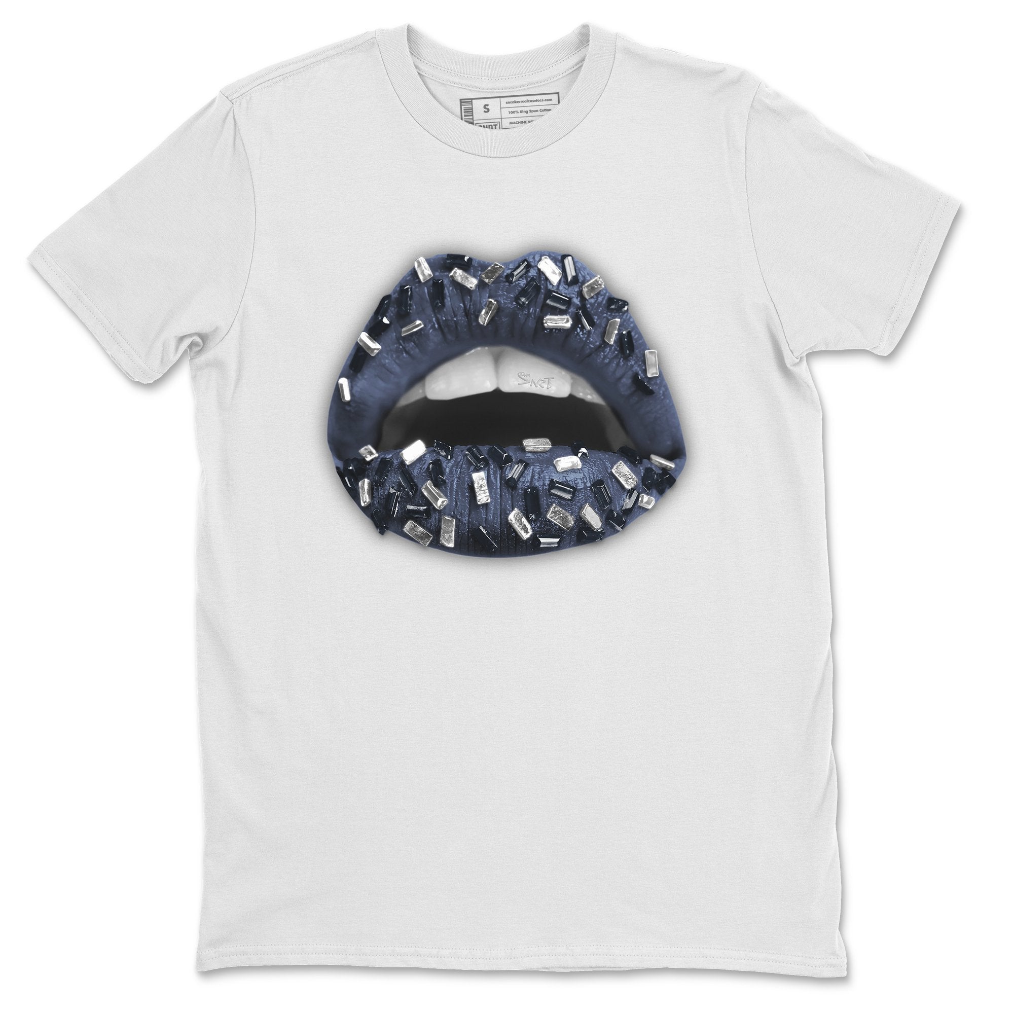 Lips Jewel Unisex Tops - Air Jordan 1 Midnight Navy