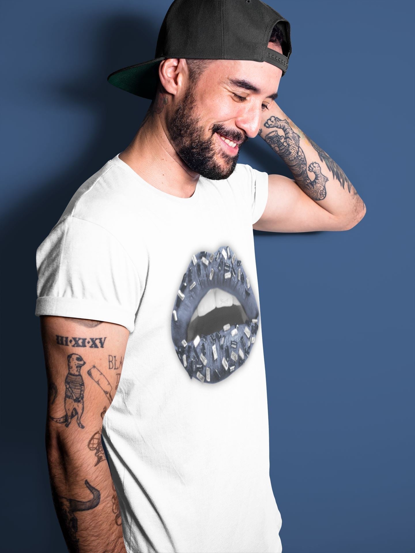 Lips Jewel Unisex Tops - Air Jordan 1 Midnight Navy