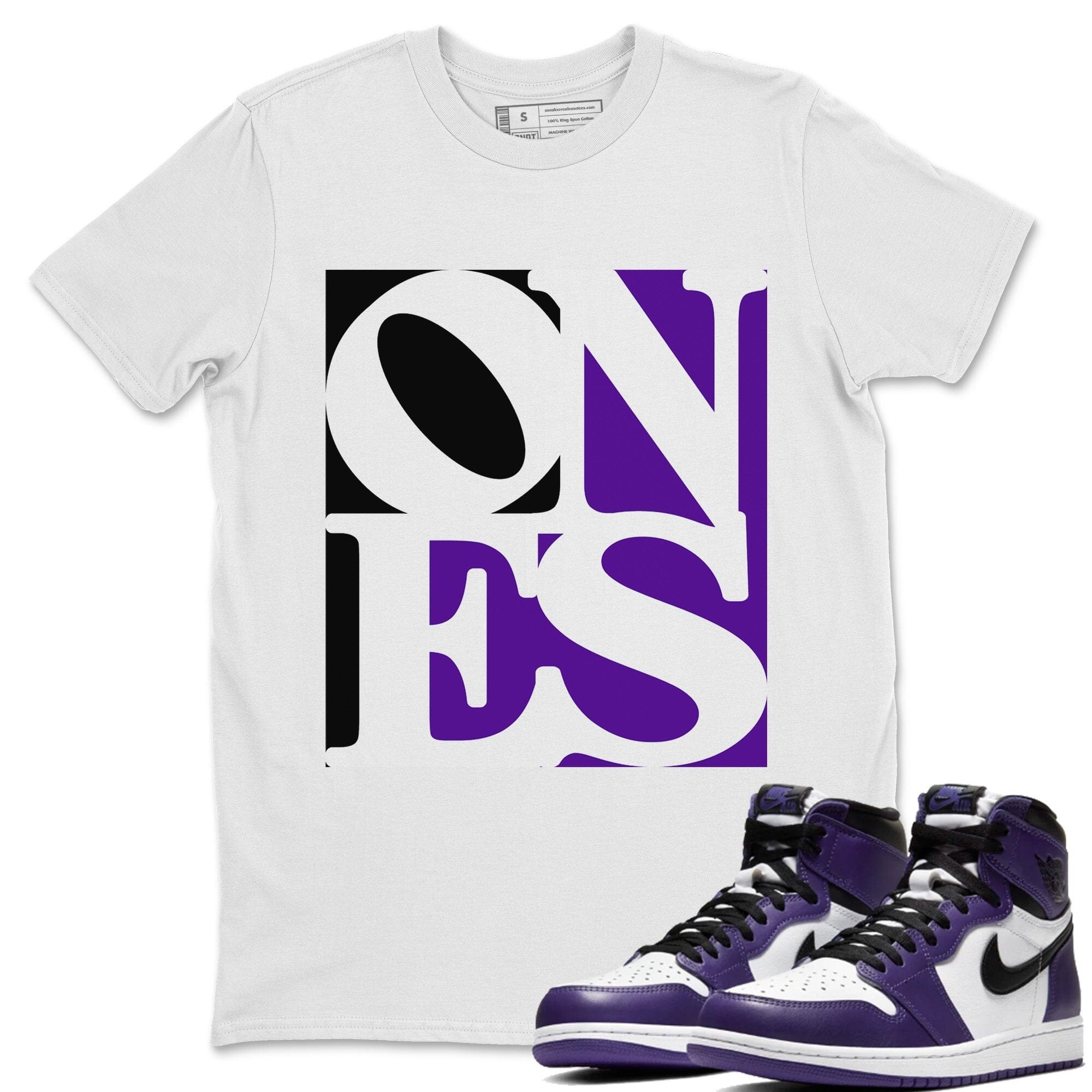 Ones Unisex Tops - Air Jordan 1 Court Purple