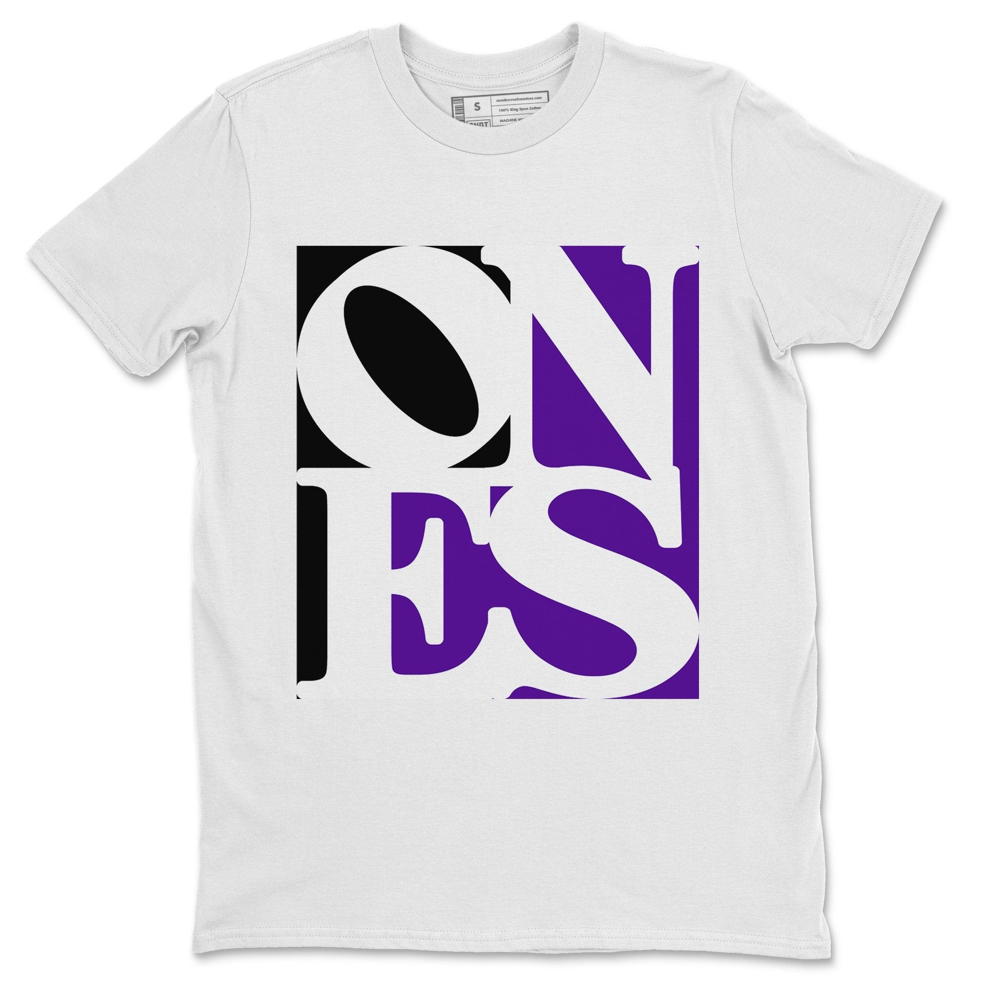 Ones Unisex Tops - Air Jordan 1 Court Purple