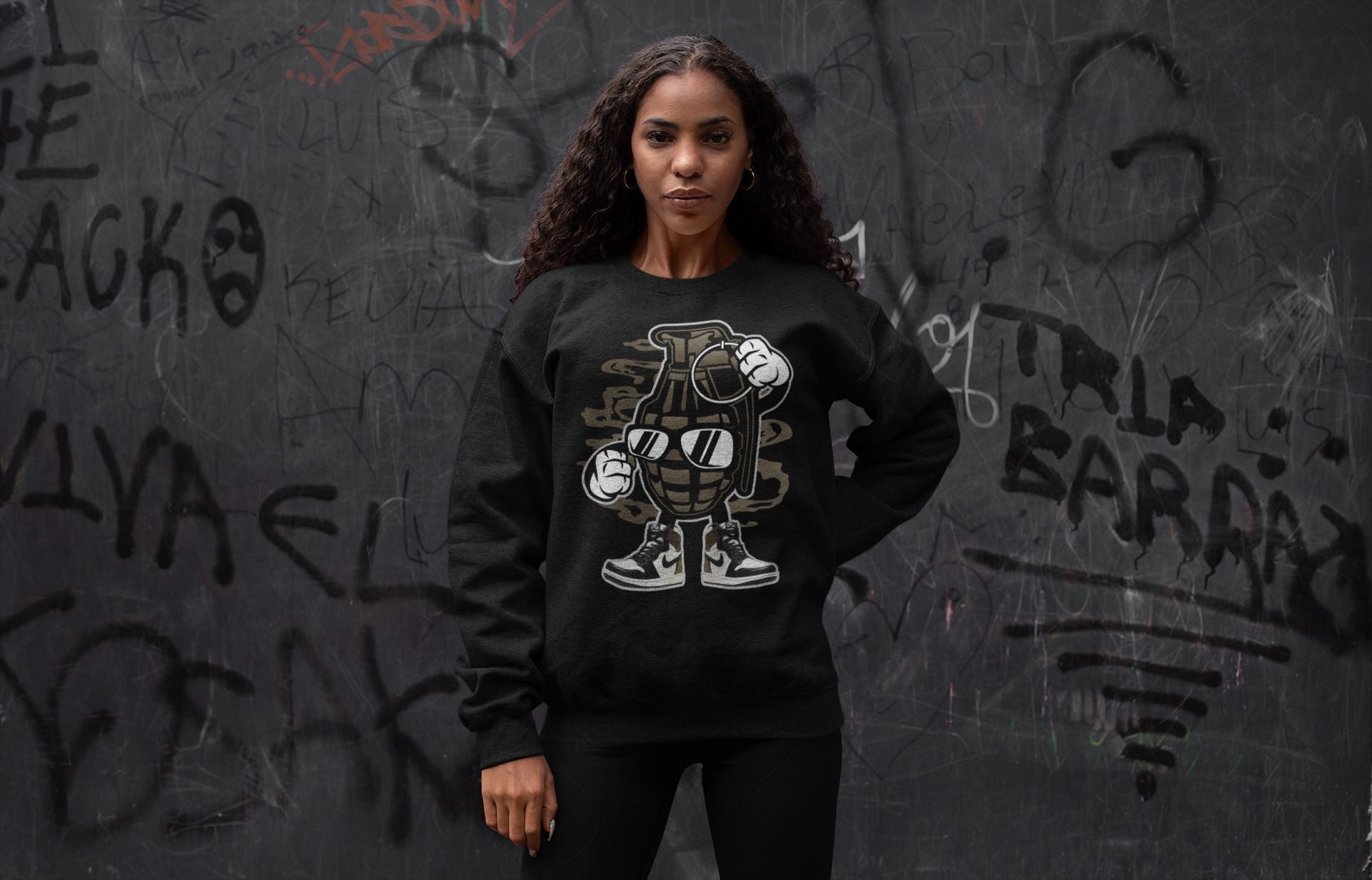 Grenade Unisex Tops - Air Jordan 1 Dark Mocha