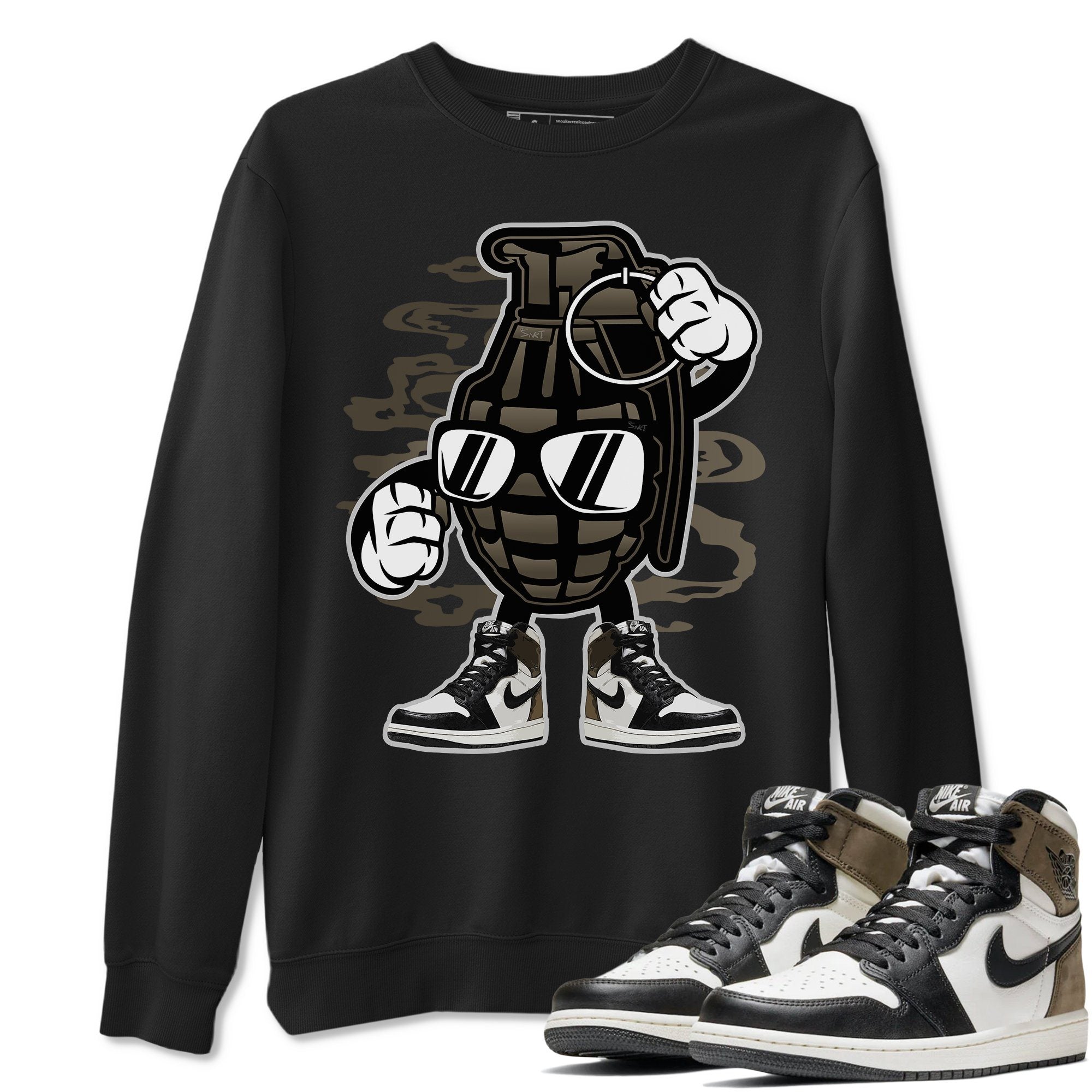 Grenade Unisex Tops - Air Jordan 1 Dark Mocha