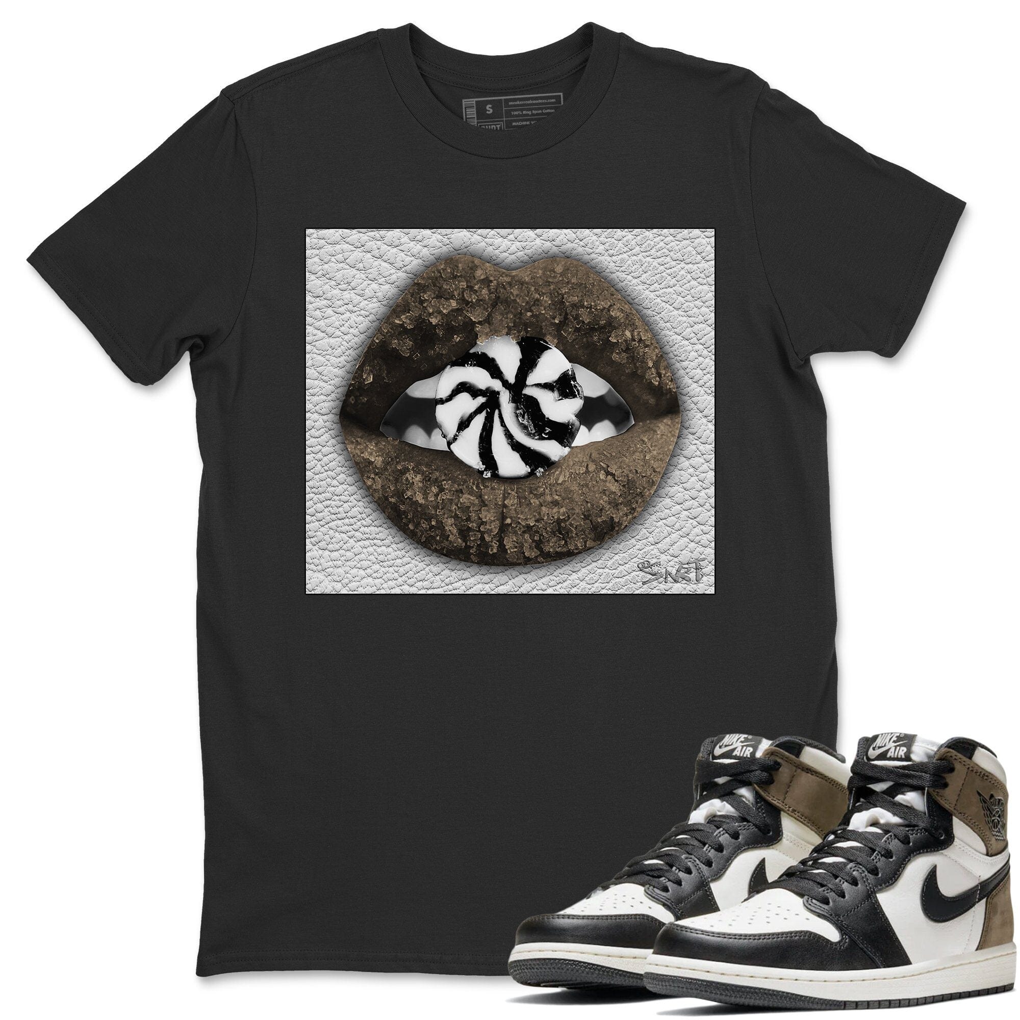 Lips Candy Unisex Tops - Air Jordan 1 Dark Mocha