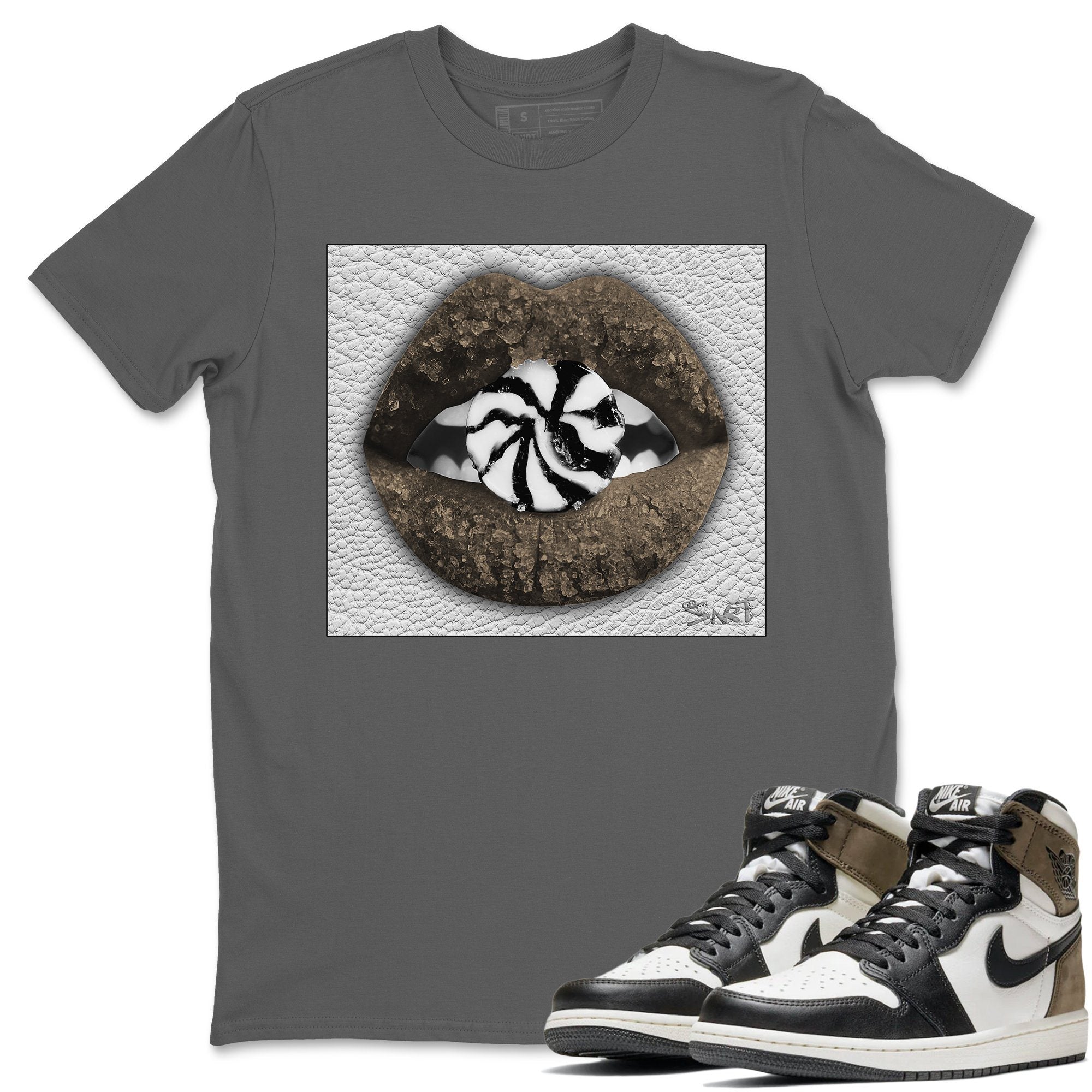 Lips Candy Unisex Tops - Air Jordan 1 Dark Mocha