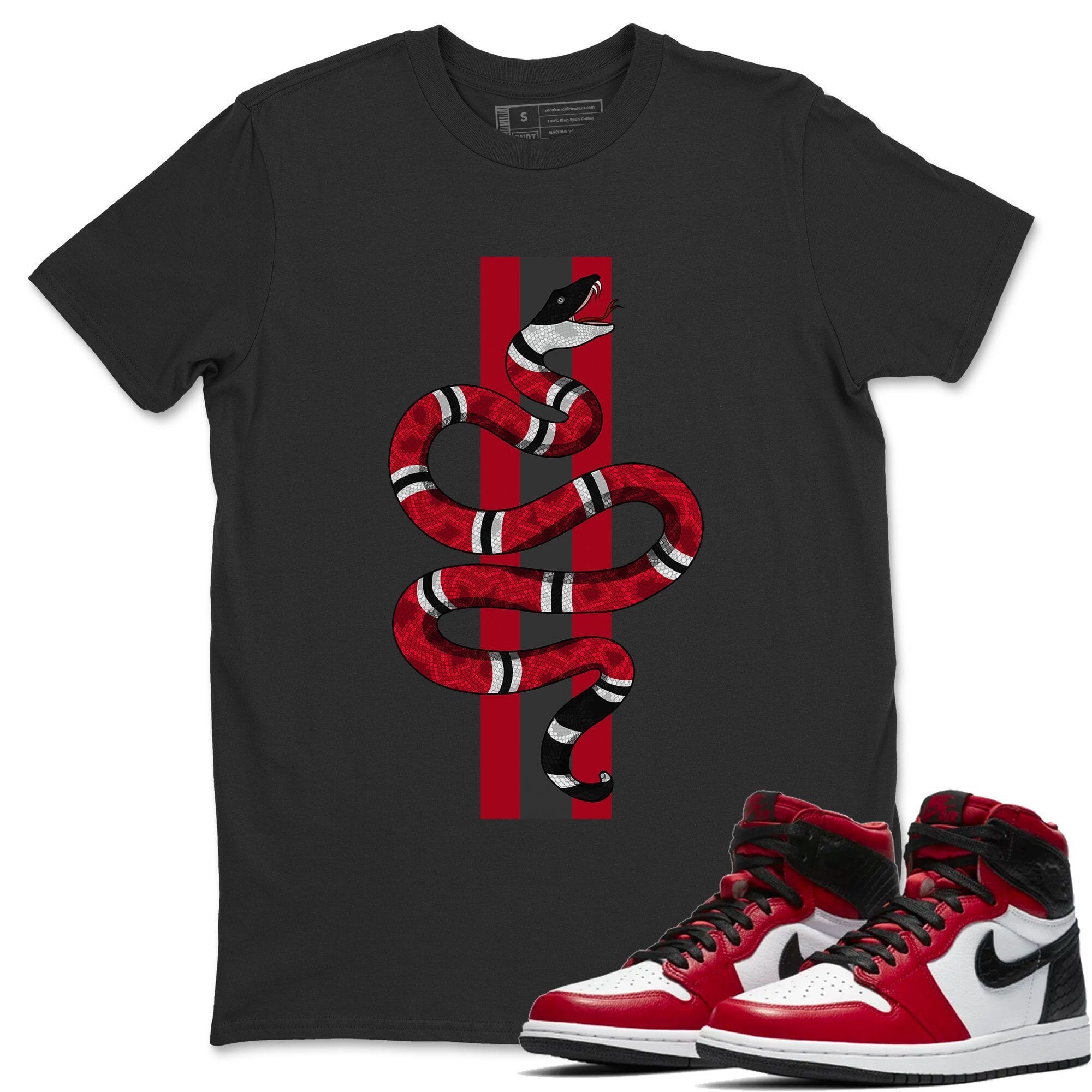 Snake Unisex Tops - Air Jordan 1 Satin Red