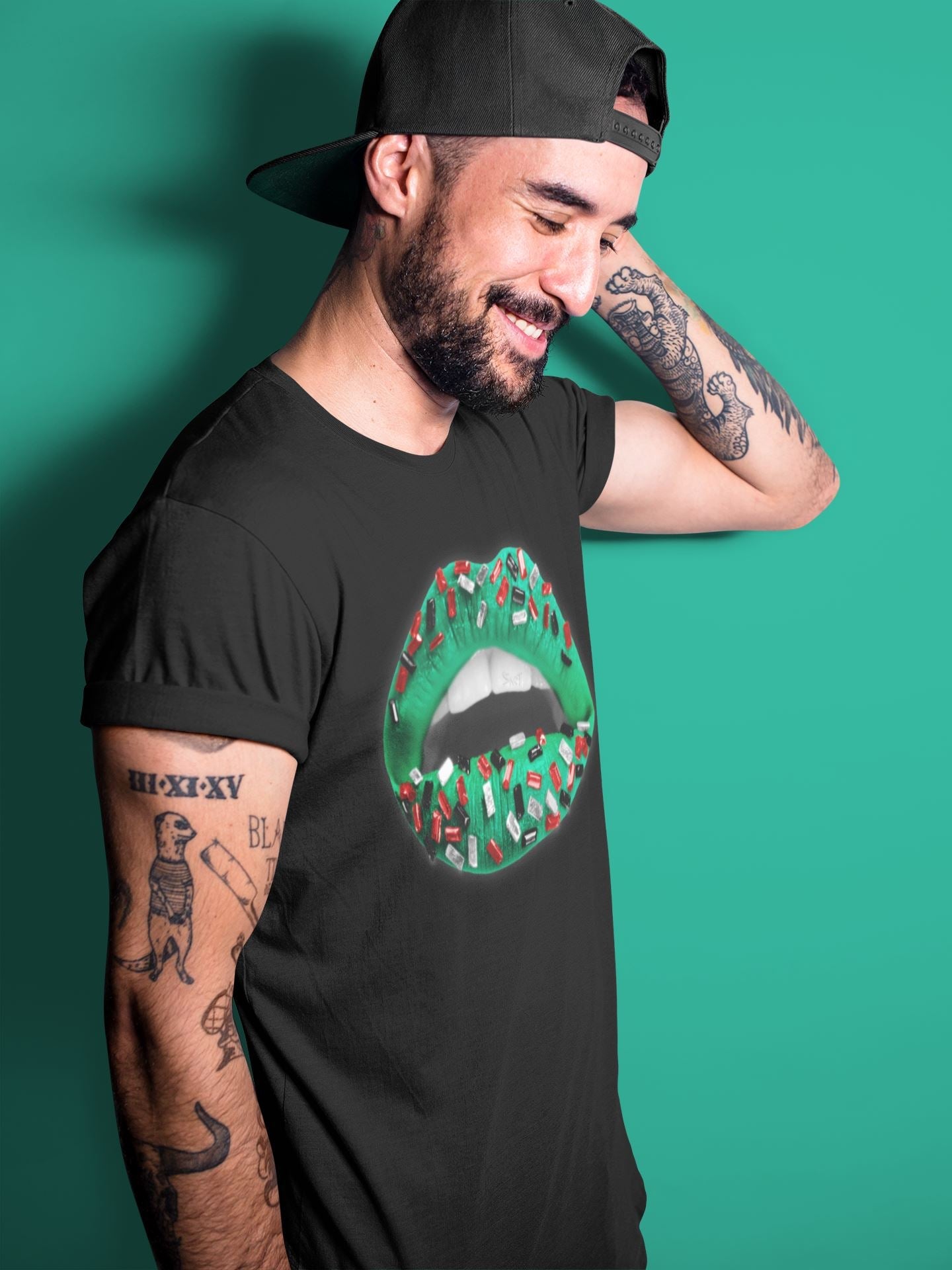 Lips Jewel Unisex Tops - Air Jordan 1 Lucky Green