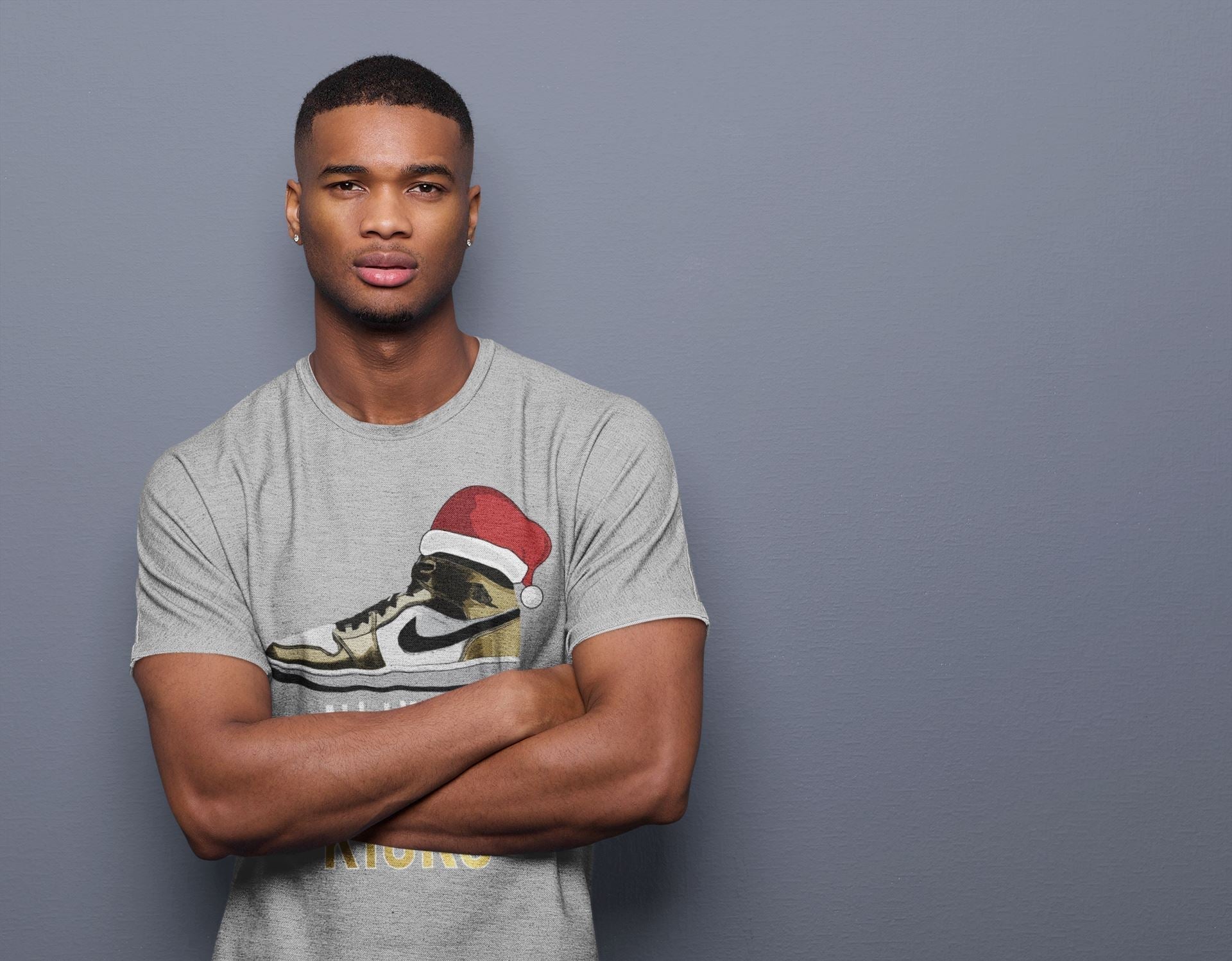 All I Want For Christmas Is Kicks Unisex Tops - Air Jordan 1 Metallic Gold