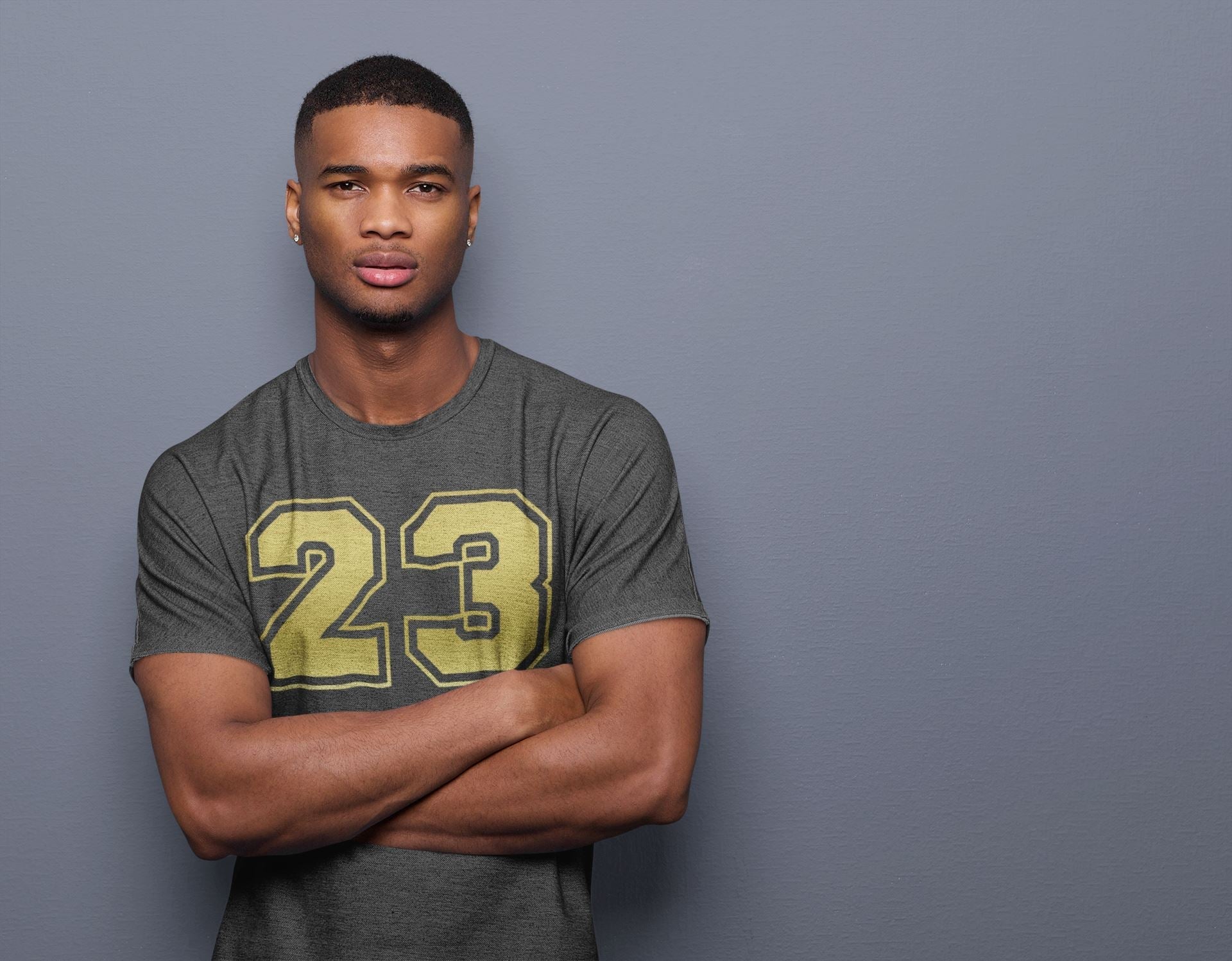 Number 23 Unisex Tops - Air Jordan 1 Metallic Gold