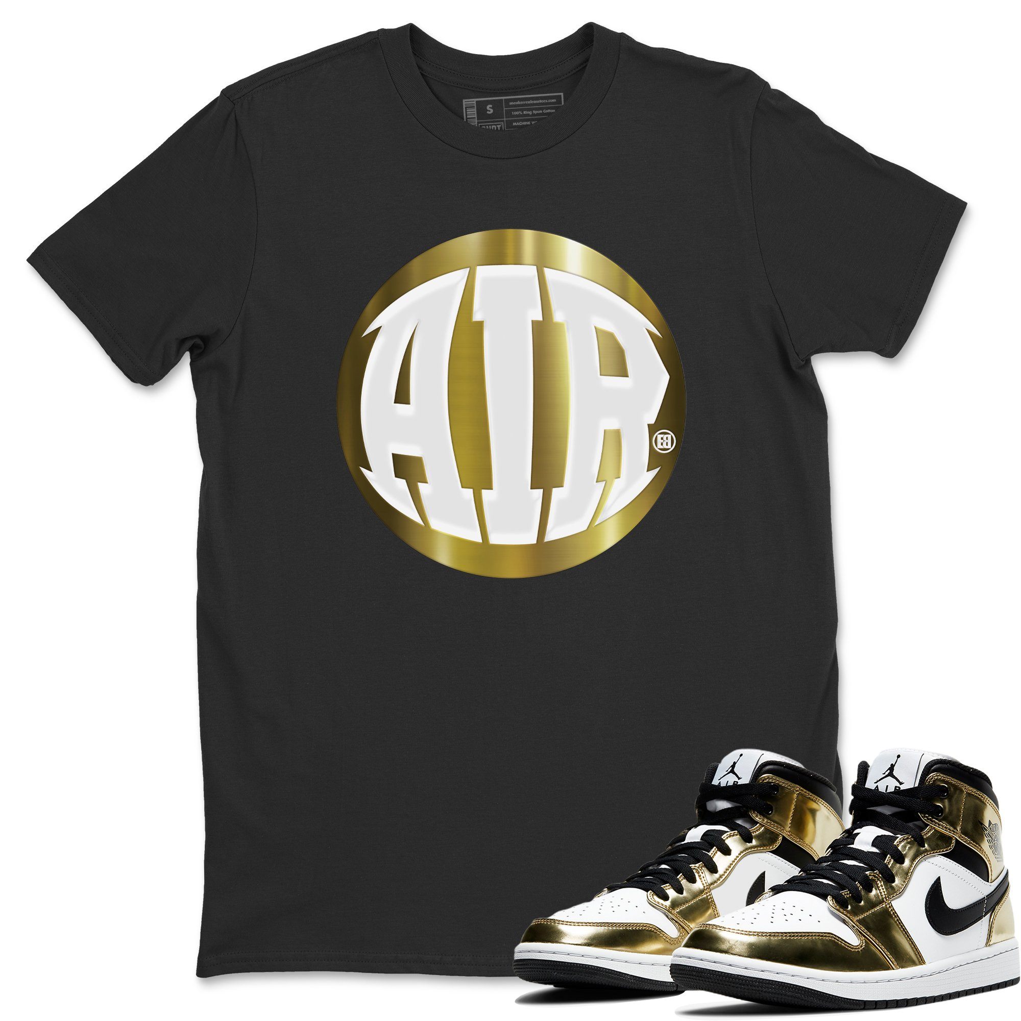 AIR Unisex Tops - Air Jordan 1 Metallic Gold