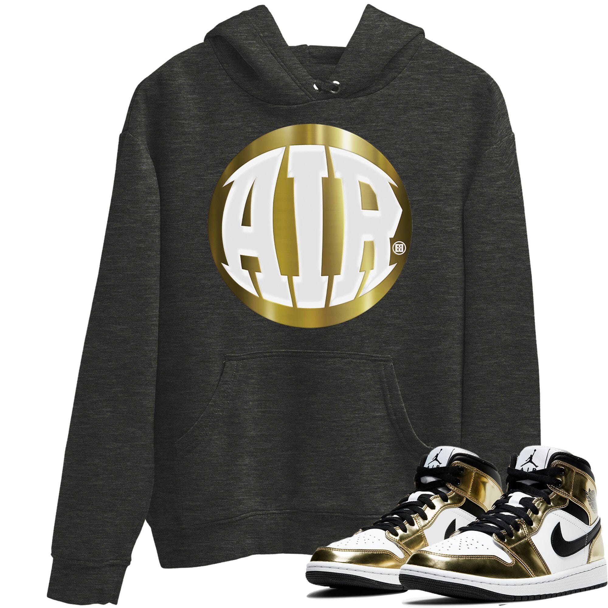 AIR Unisex Tops - Air Jordan 1 Metallic Gold